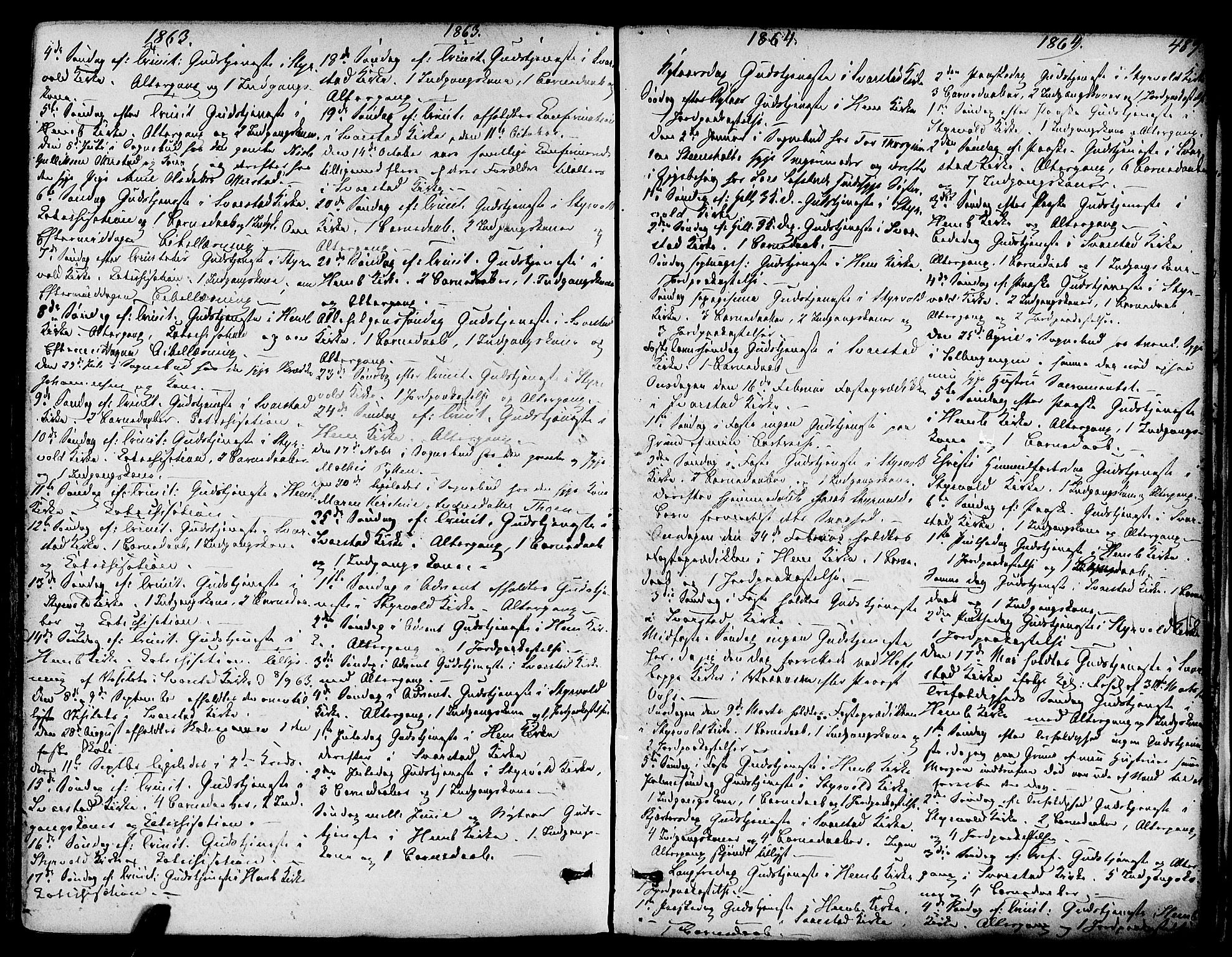 Lardal kirkebøker, AV/SAKO-A-350/F/Fa/L0007: Parish register (official) no. I 7, 1861-1880, p. 489