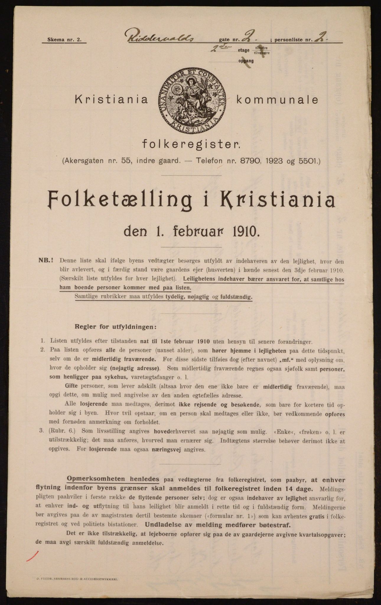 OBA, Municipal Census 1910 for Kristiania, 1910, p. 79366