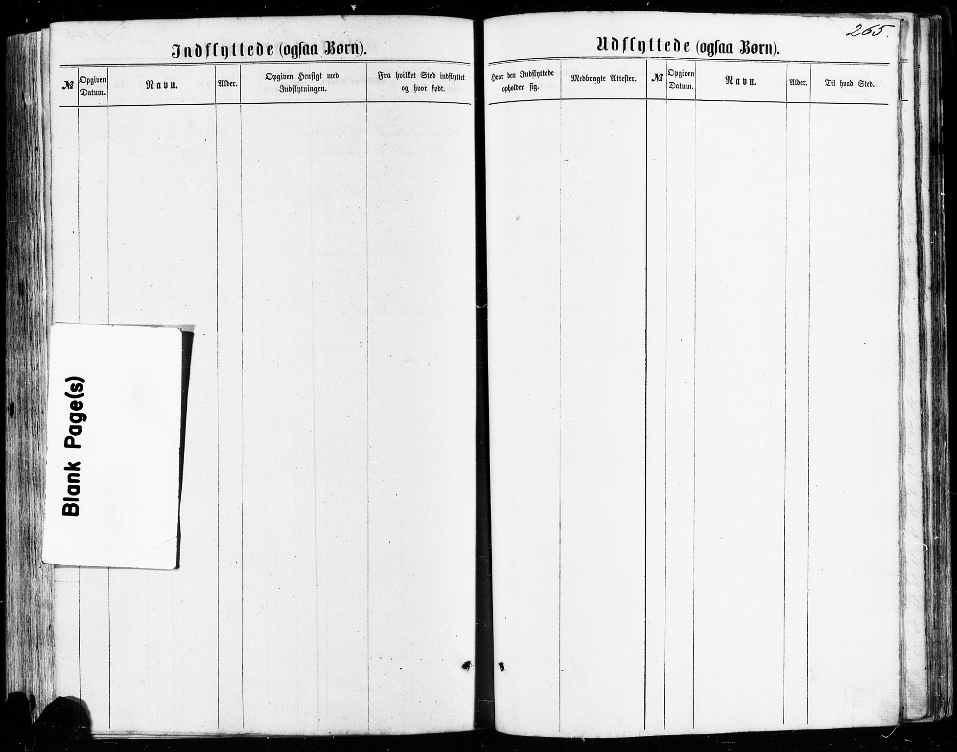 Avaldsnes sokneprestkontor, SAST/A -101851/H/Ha/Haa/L0011: Parish register (official) no. A 11, 1861-1880, p. 265