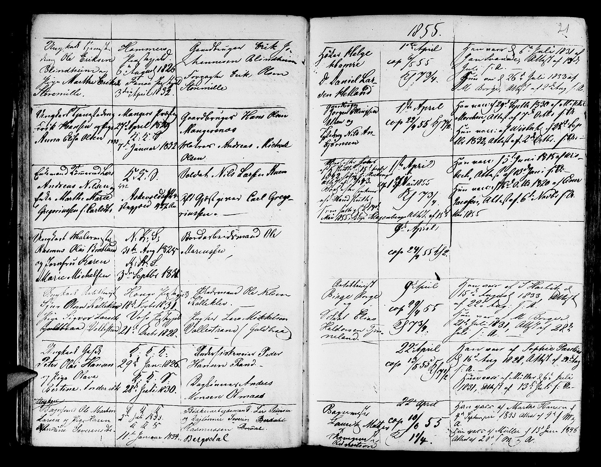 Korskirken sokneprestembete, AV/SAB-A-76101/H/Haa/L0009: Parish register (official) no. A 9, 1743-1861, p. 21