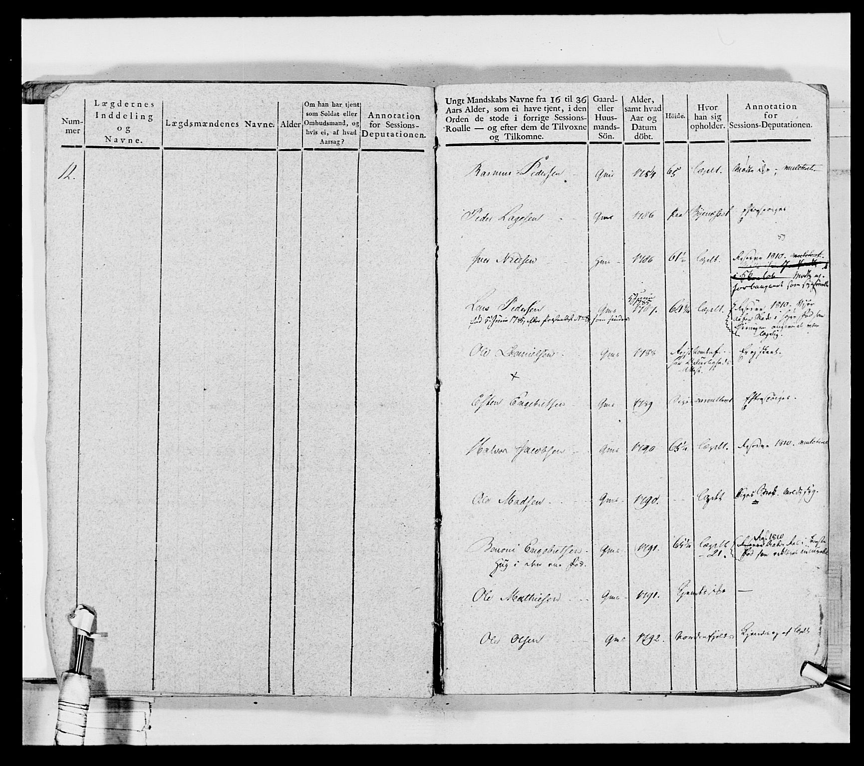 Generalitets- og kommissariatskollegiet, Det kongelige norske kommissariatskollegium, AV/RA-EA-5420/E/Eh/L0027: Skiløperkompaniene, 1812-1832, p. 263