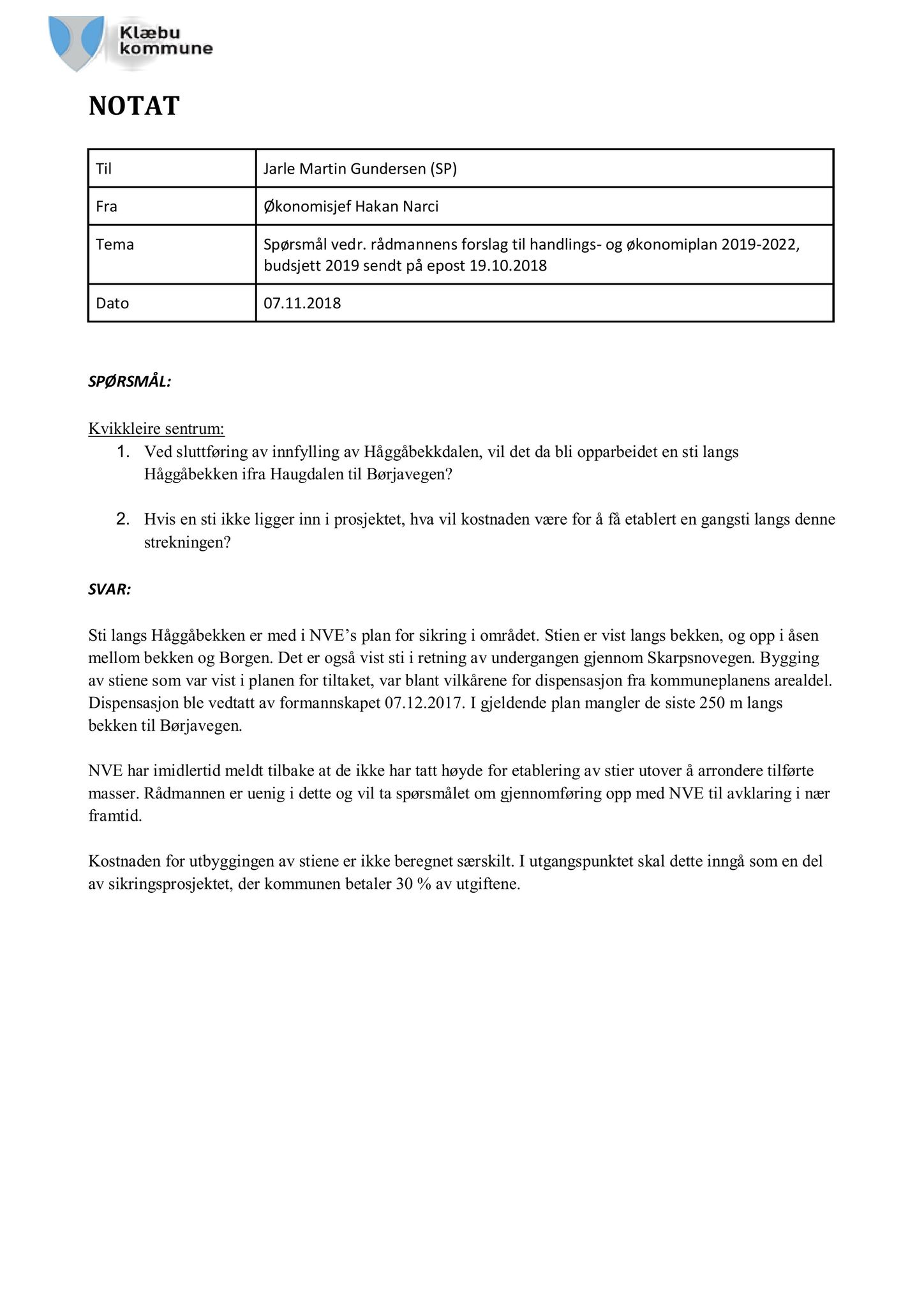 Klæbu Kommune, TRKO/KK/06-UM/L006: Utvalg for miljø - Møtedokumenter 2019, 2019, p. 15