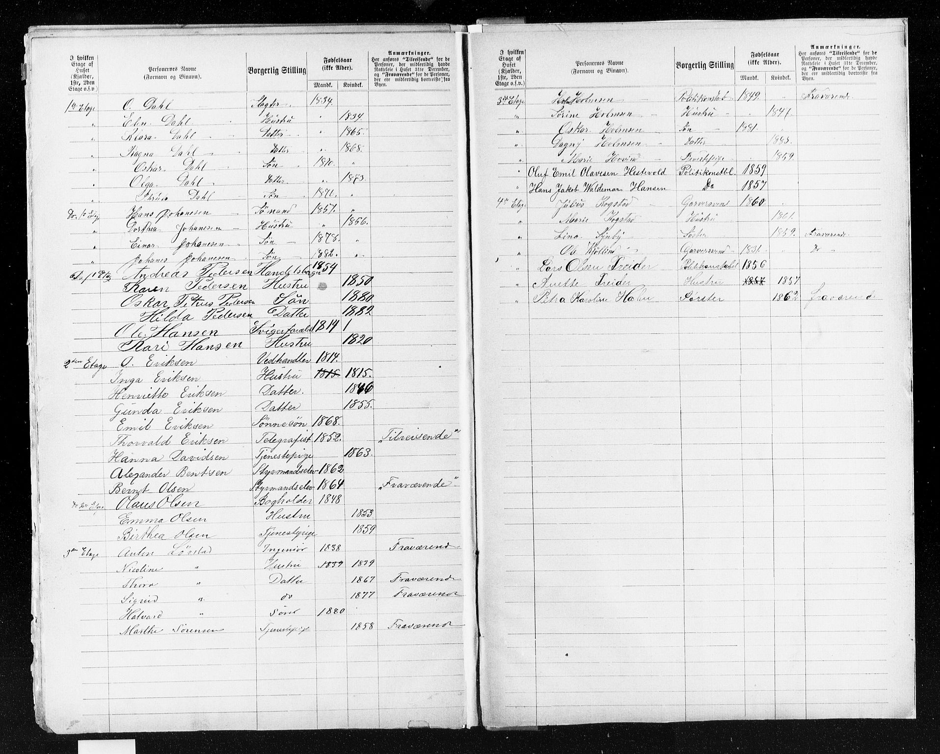 OBA, Municipal Census 1883 for Kristiania, 1883, p. 5035