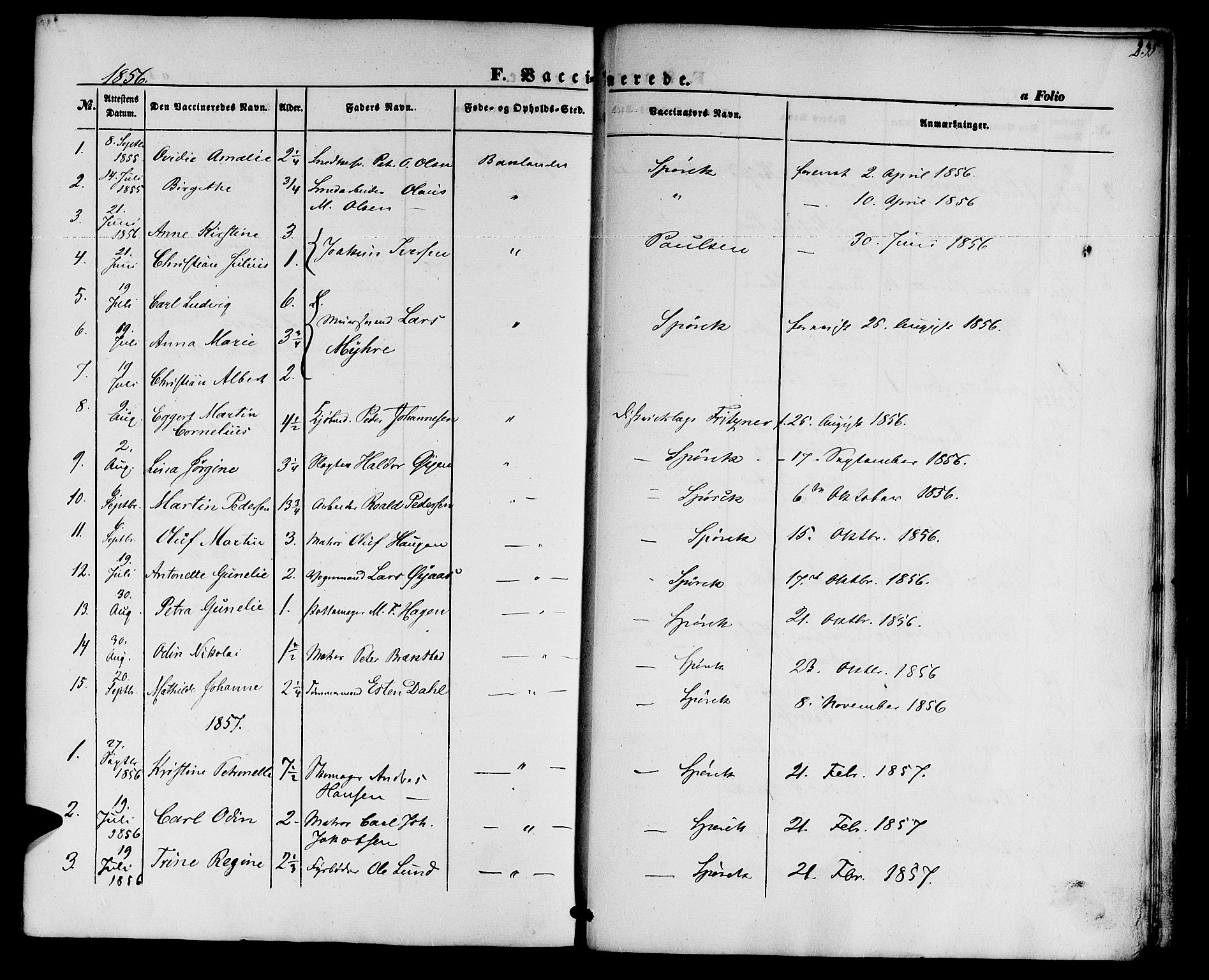 Ministerialprotokoller, klokkerbøker og fødselsregistre - Sør-Trøndelag, SAT/A-1456/604/L0184: Parish register (official) no. 604A05, 1851-1860, p. 235