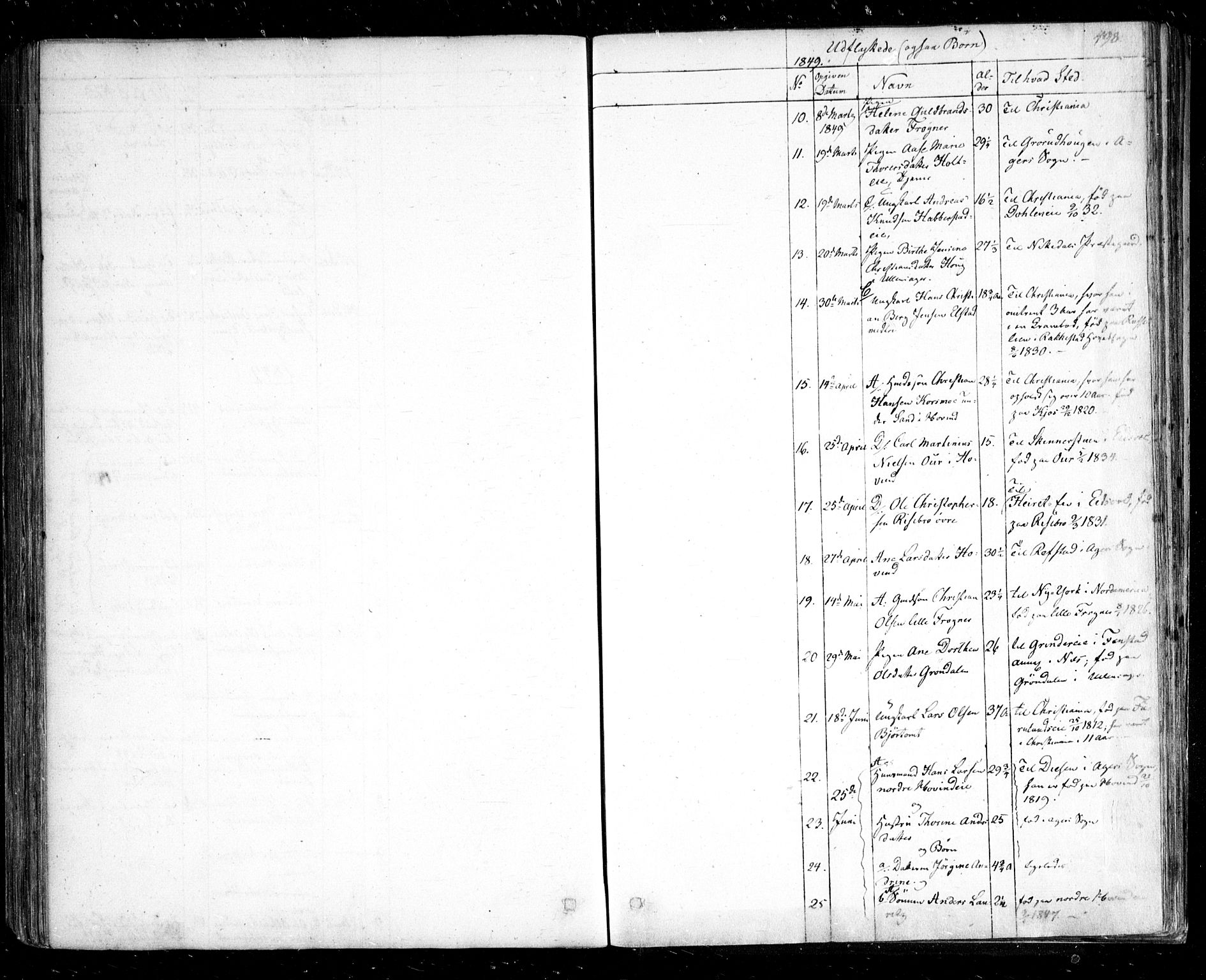 Ullensaker prestekontor Kirkebøker, AV/SAO-A-10236a/F/Fa/L0014.b: Parish register (official) no. I 14B, 1836-1850, p. 498