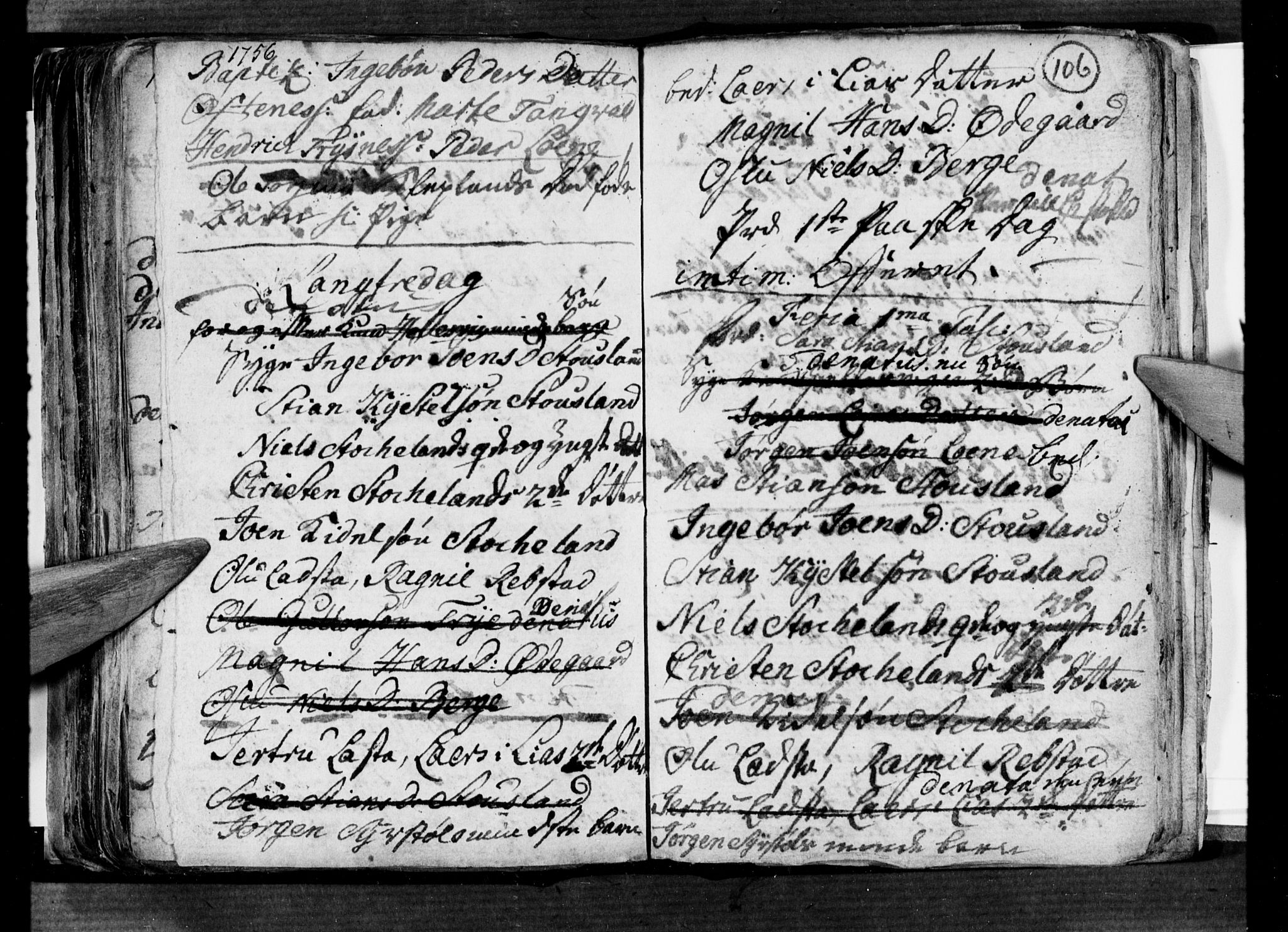 Søgne sokneprestkontor, AV/SAK-1111-0037/F/Fa/Fab/L0003: Parish register (official) no. A 3, 1751-1759, p. 106