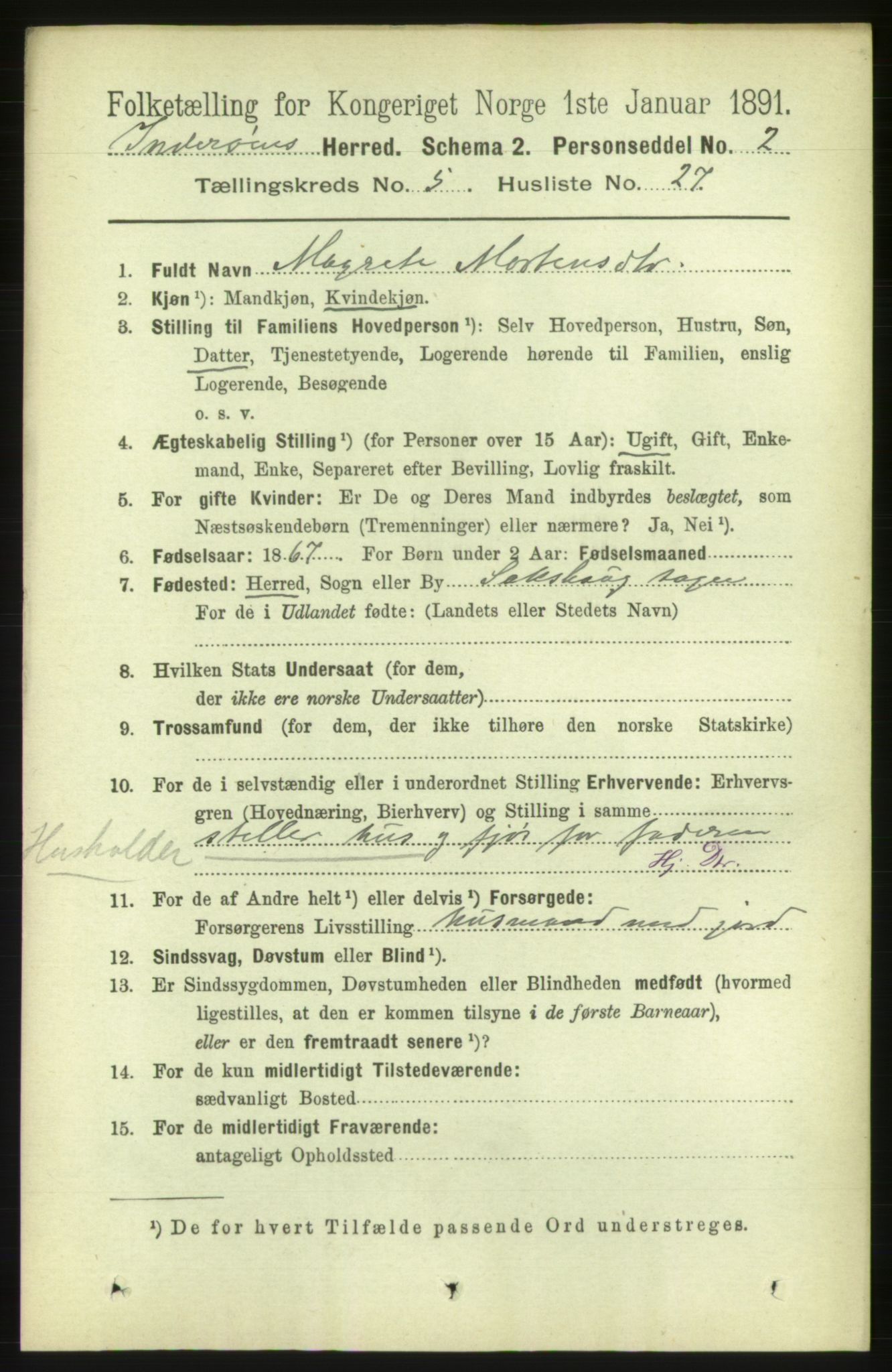 RA, 1891 census for 1729 Inderøy, 1891, p. 2909