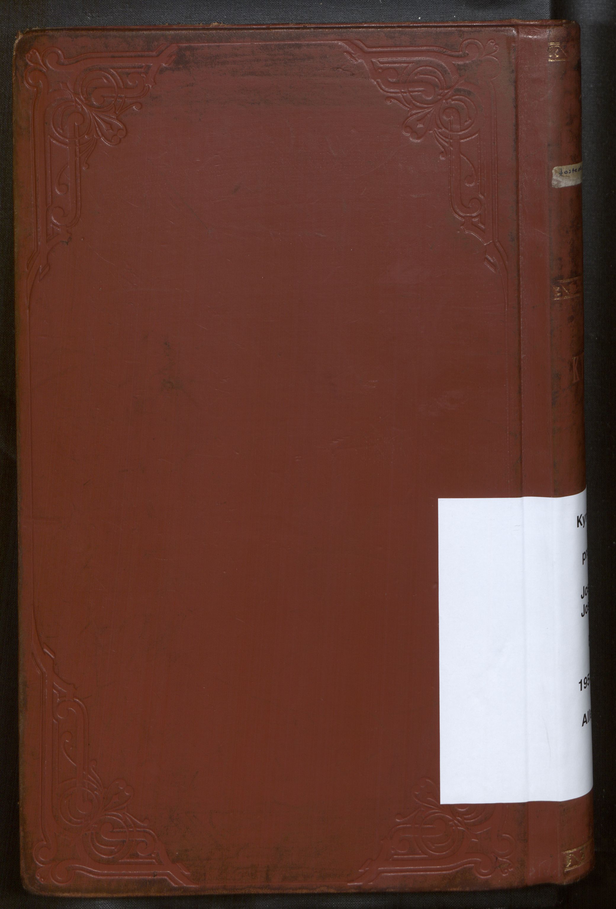 Jostedal sokneprestembete, AV/SAB-A-80601/H/Haa/Haab/L0004: Parish register (official) no. B 4, 1954-1979