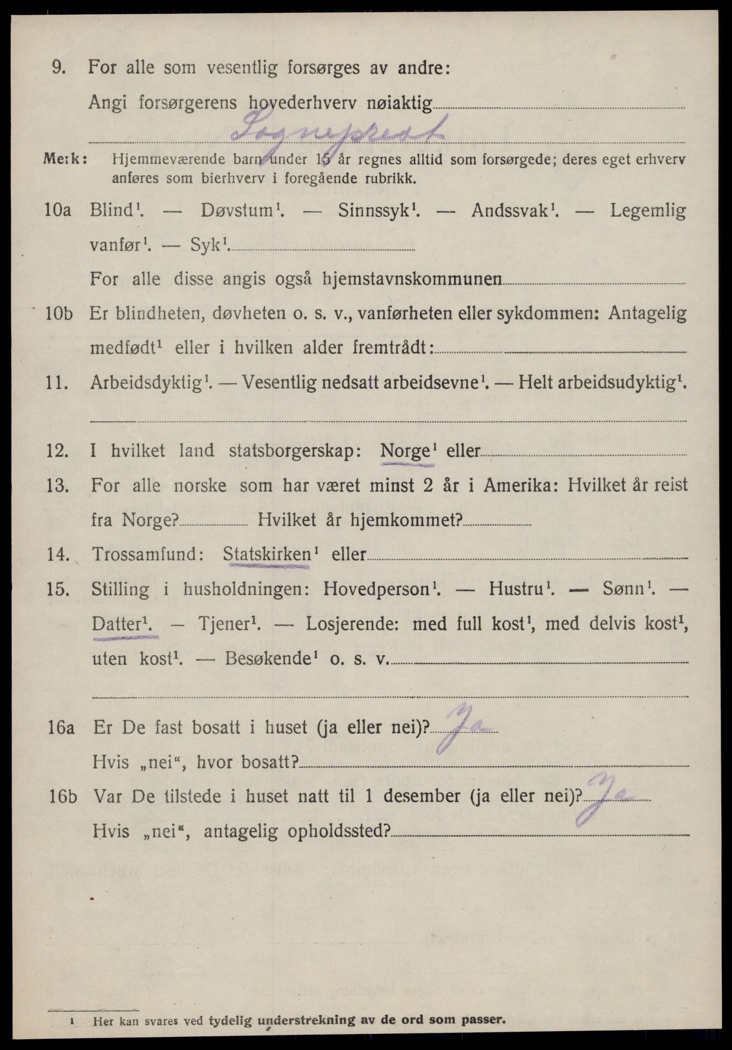 SAT, 1920 census for Øre, 1920, p. 2630