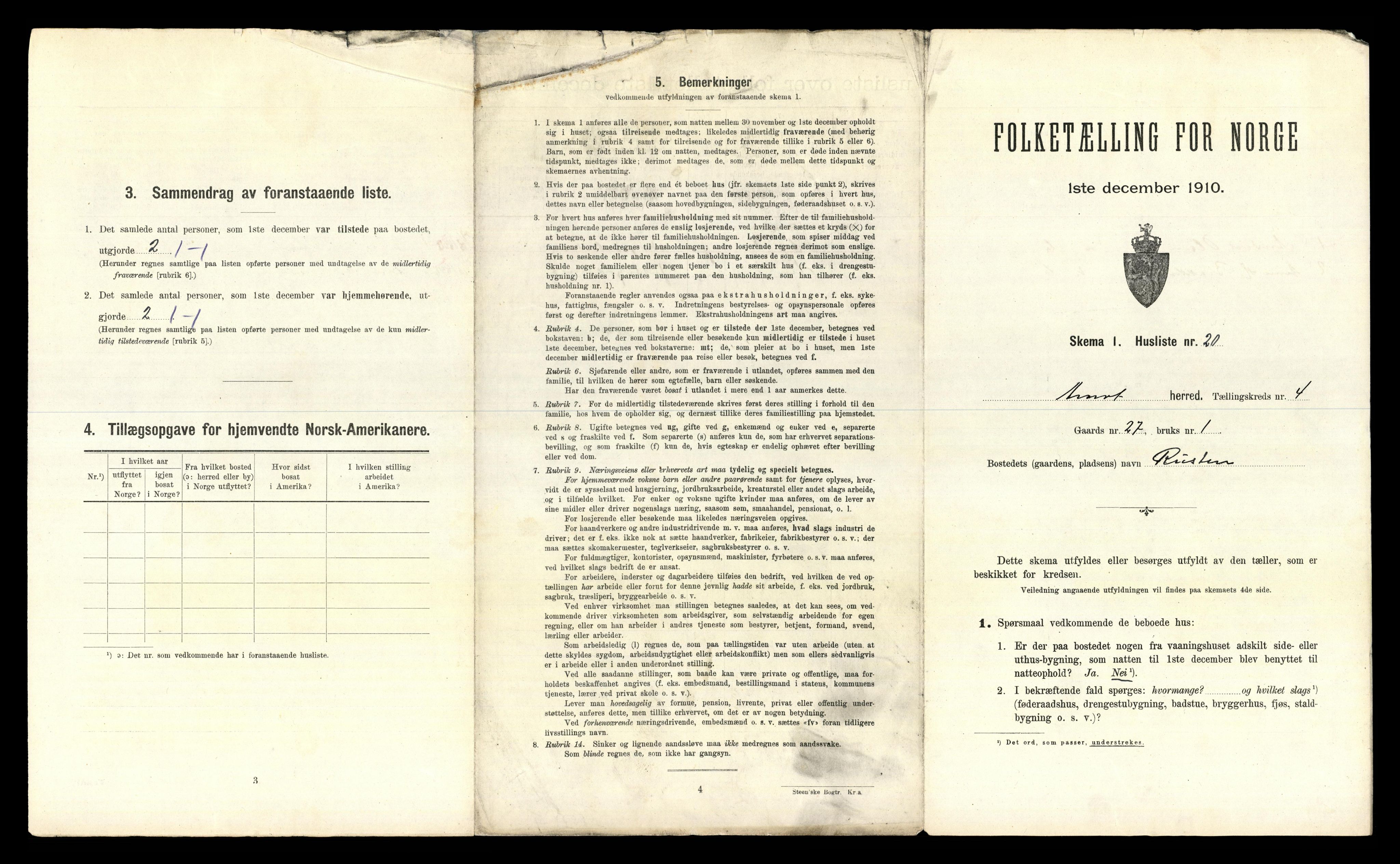 RA, 1910 census for Åmot, 1910, p. 639