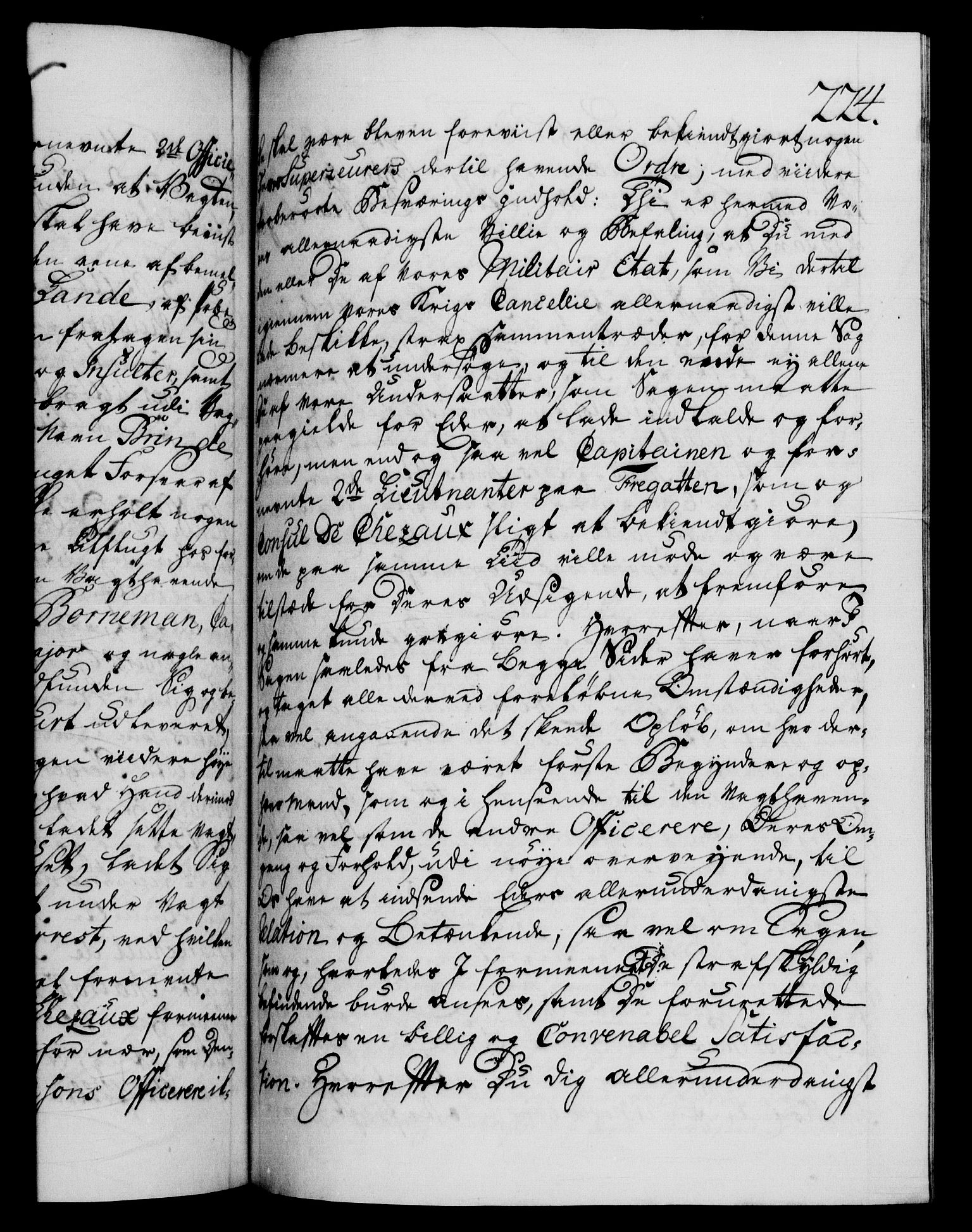 Danske Kanselli 1572-1799, AV/RA-EA-3023/F/Fc/Fca/Fcab/L0036: Norske tegnelser, 1757-1761, p. 224a