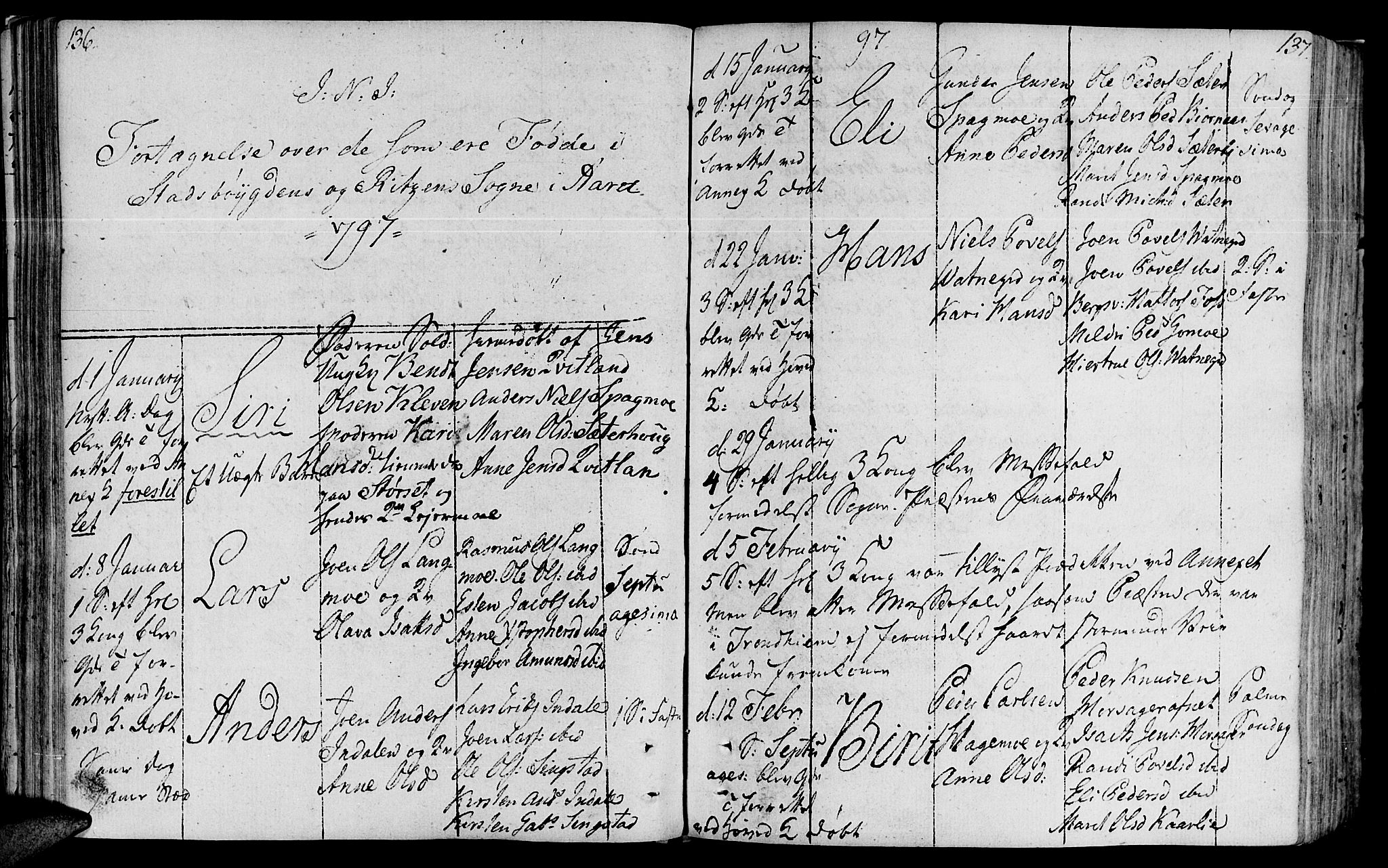 Ministerialprotokoller, klokkerbøker og fødselsregistre - Sør-Trøndelag, SAT/A-1456/646/L0606: Parish register (official) no. 646A04, 1791-1805, p. 136-137
