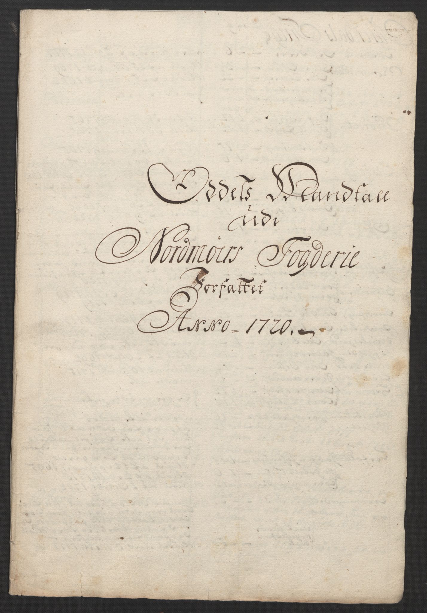 Rentekammeret inntil 1814, Reviderte regnskaper, Fogderegnskap, AV/RA-EA-4092/R56/L3753: Fogderegnskap Nordmøre, 1720, p. 473