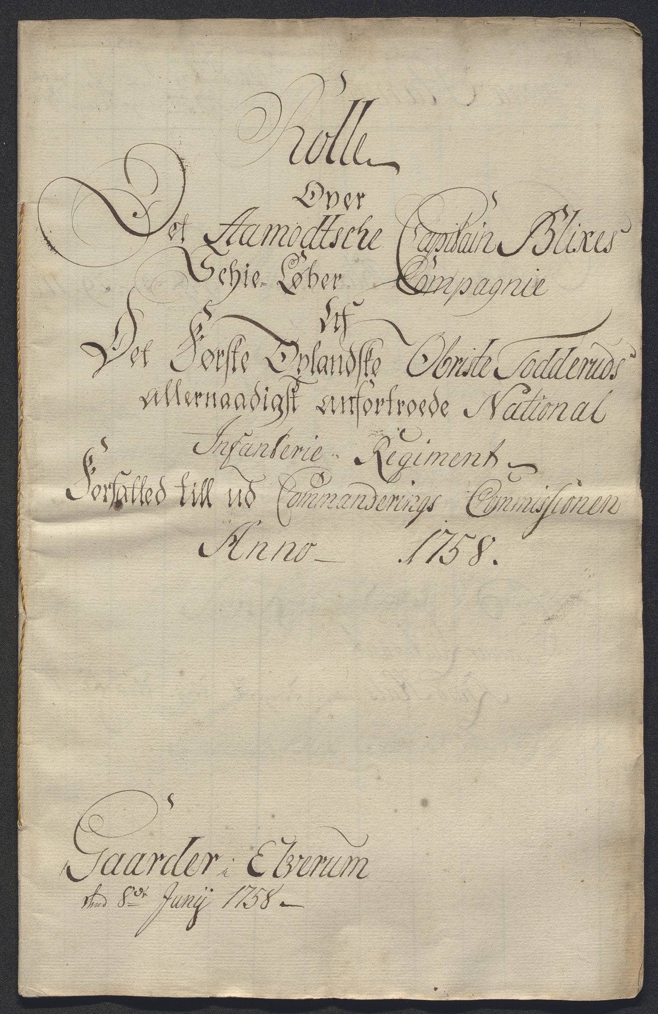 Kommanderende general (KG I) med Det norske krigsdirektorium, AV/RA-EA-5419/E/Ec/L0021: Ruller over nedkommanderte mannskap, 1758-1762, p. 218