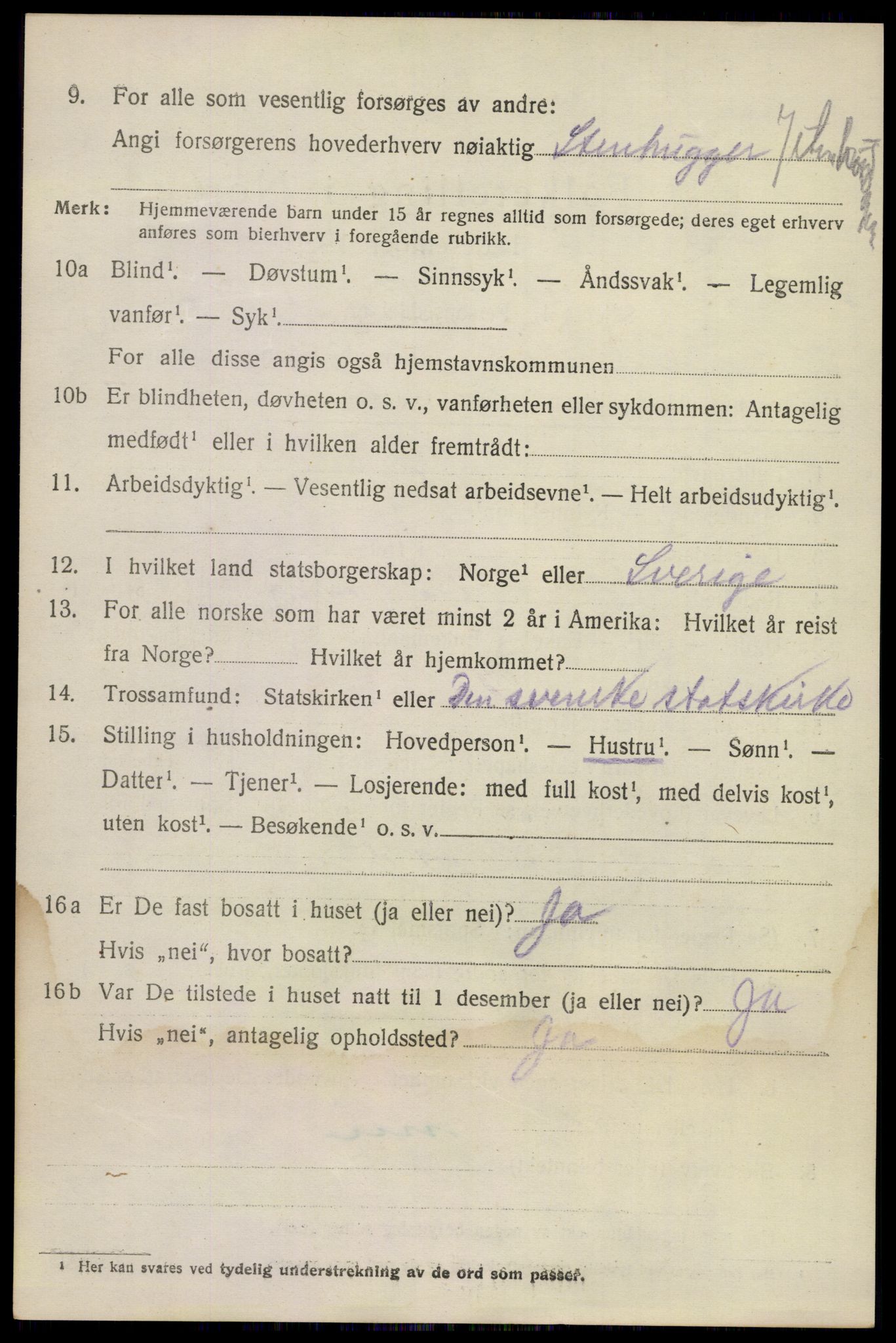 SAKO, 1920 census for Sandeherred, 1920, p. 11927