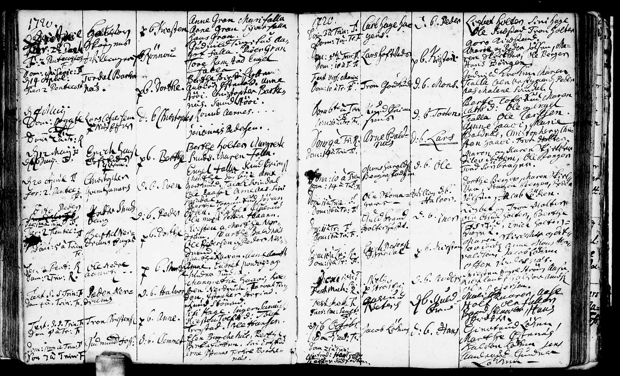 Fet prestekontor Kirkebøker, AV/SAO-A-10370a/F/Fa/L0001: Parish register (official) no. I 1, 1716-1751, p. 58