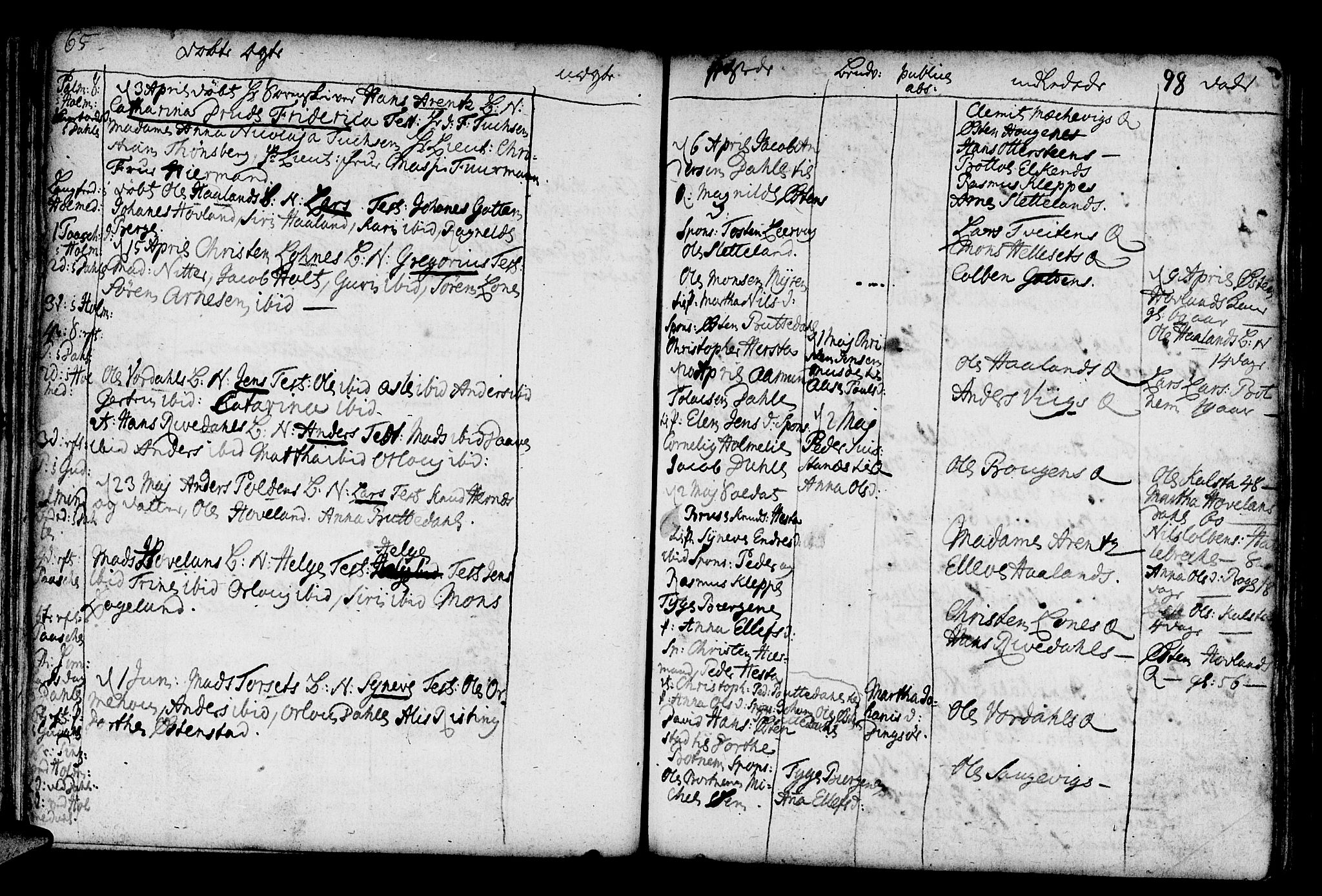 Fjaler sokneprestembete, AV/SAB-A-79801/H/Haa/Haaa/L0001: Parish register (official) no. A 1, 1755-1778, p. 98