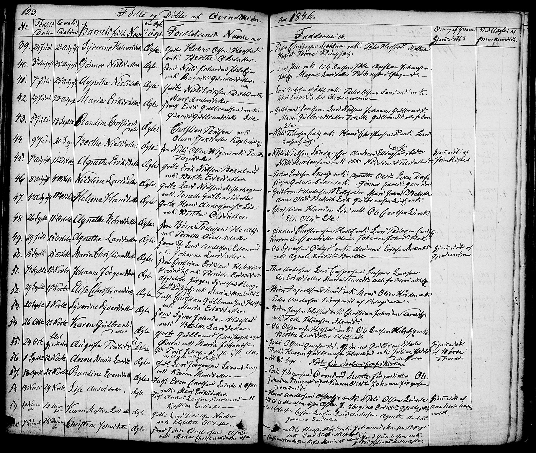 Nes prestekontor, Hedmark, AV/SAH-PREST-020/K/Ka/L0003: Parish register (official) no. 3, 1827-1851, p. 123