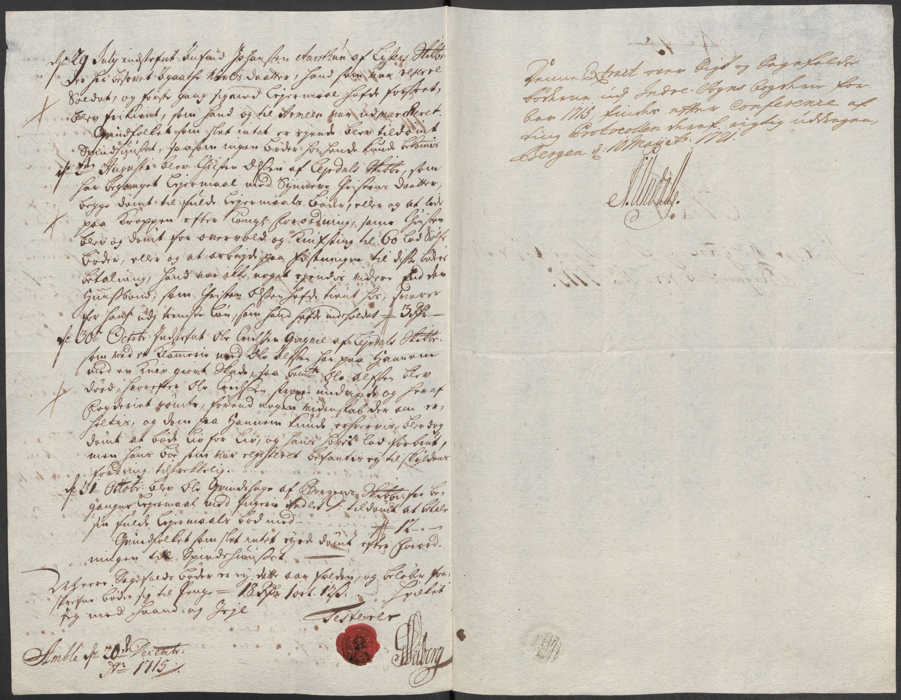 Rentekammeret inntil 1814, Reviderte regnskaper, Fogderegnskap, RA/EA-4092/R52/L3320: Fogderegnskap Sogn, 1715-1716, p. 153