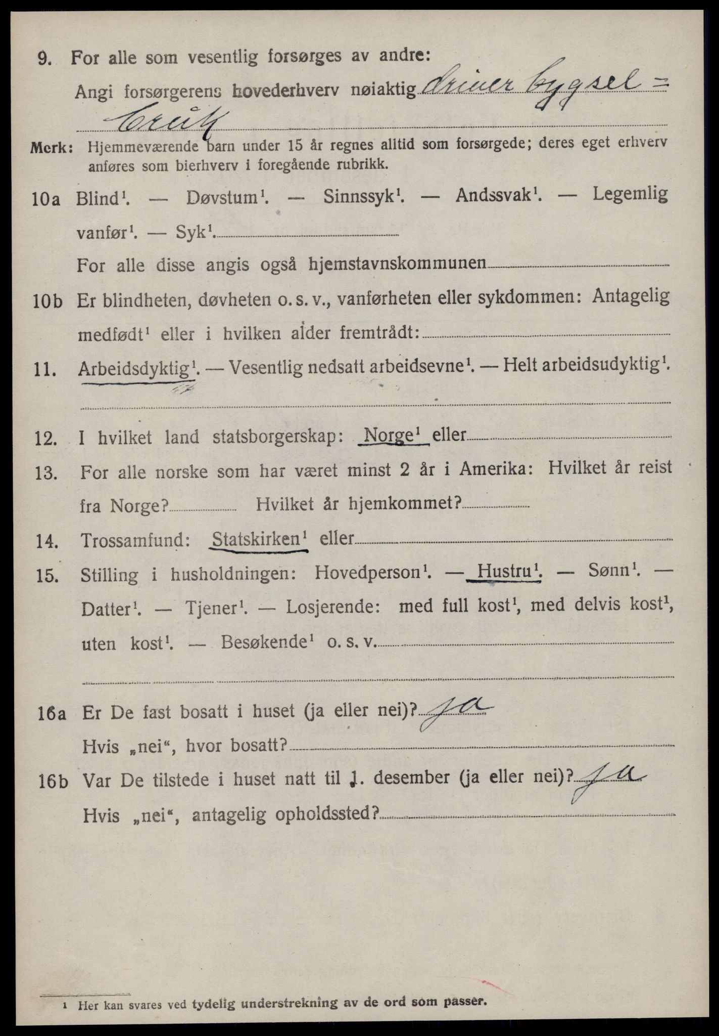 SAT, 1920 census for Nesset, 1920, p. 935