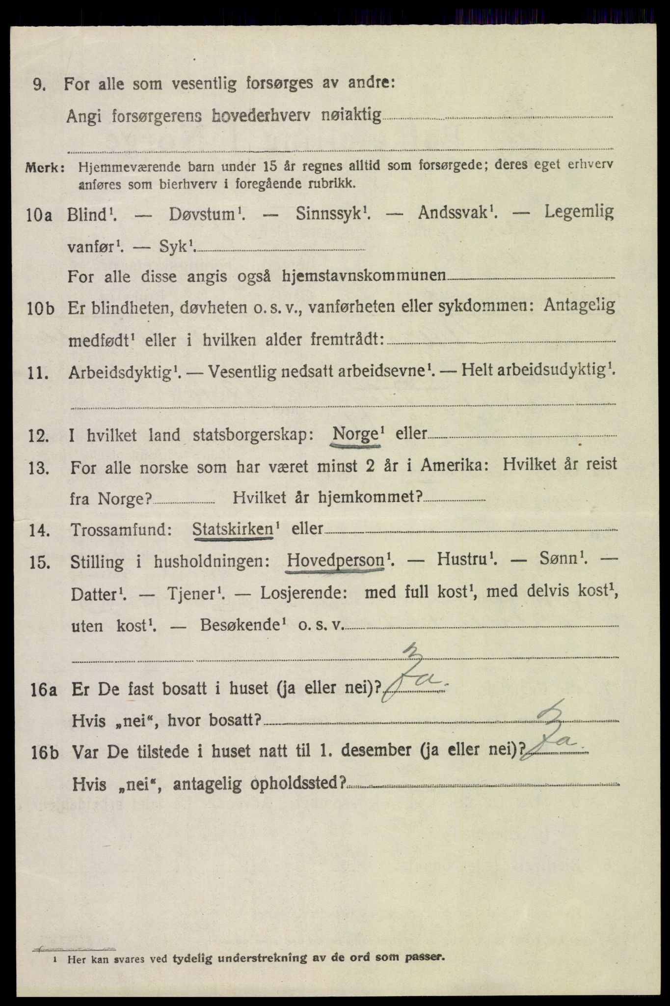 SAH, 1920 census for Vågå, 1920, p. 2681