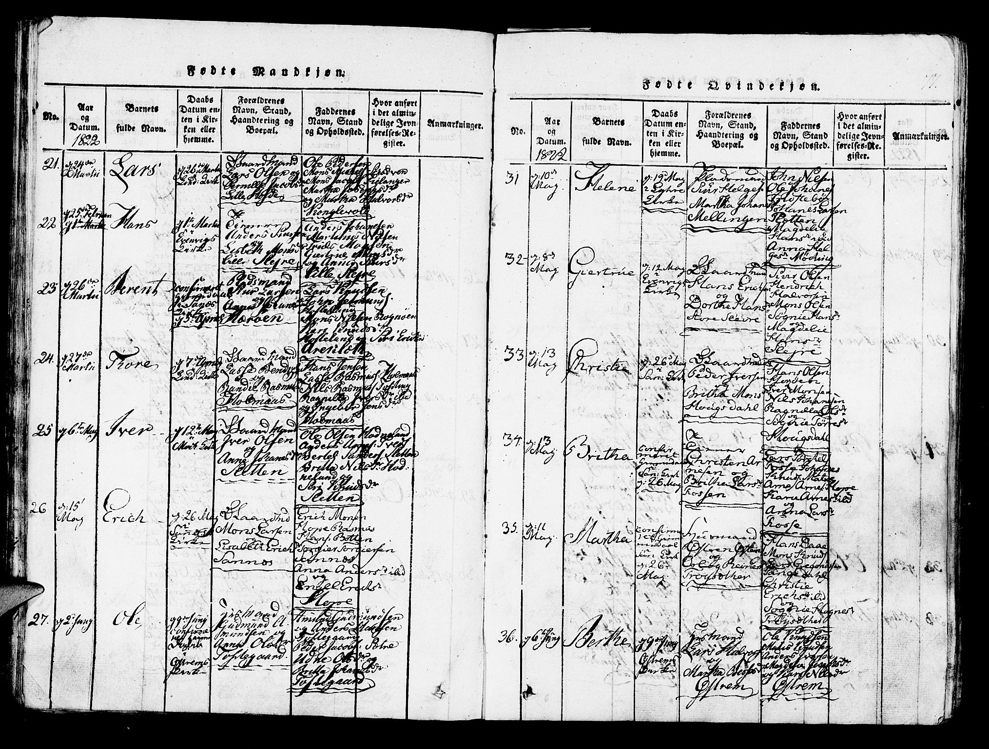 Lindås Sokneprestembete, SAB/A-76701/H/Haa: Parish register (official) no. A 7, 1816-1823, p. 77