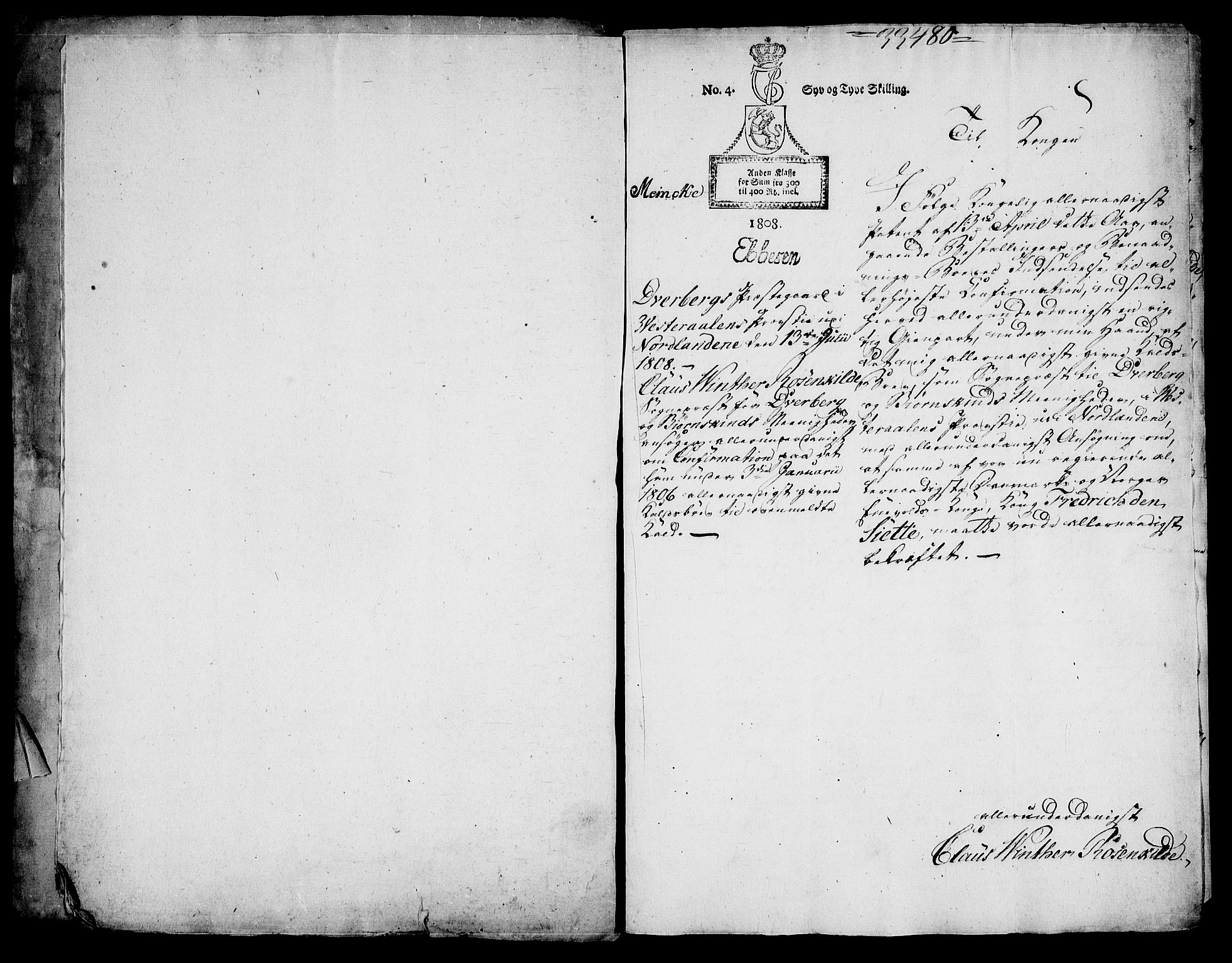 Danske Kanselli, Skapsaker, AV/RA-EA-4061/F/L0118: Skap 16, pakke 49, 1808, p. 12
