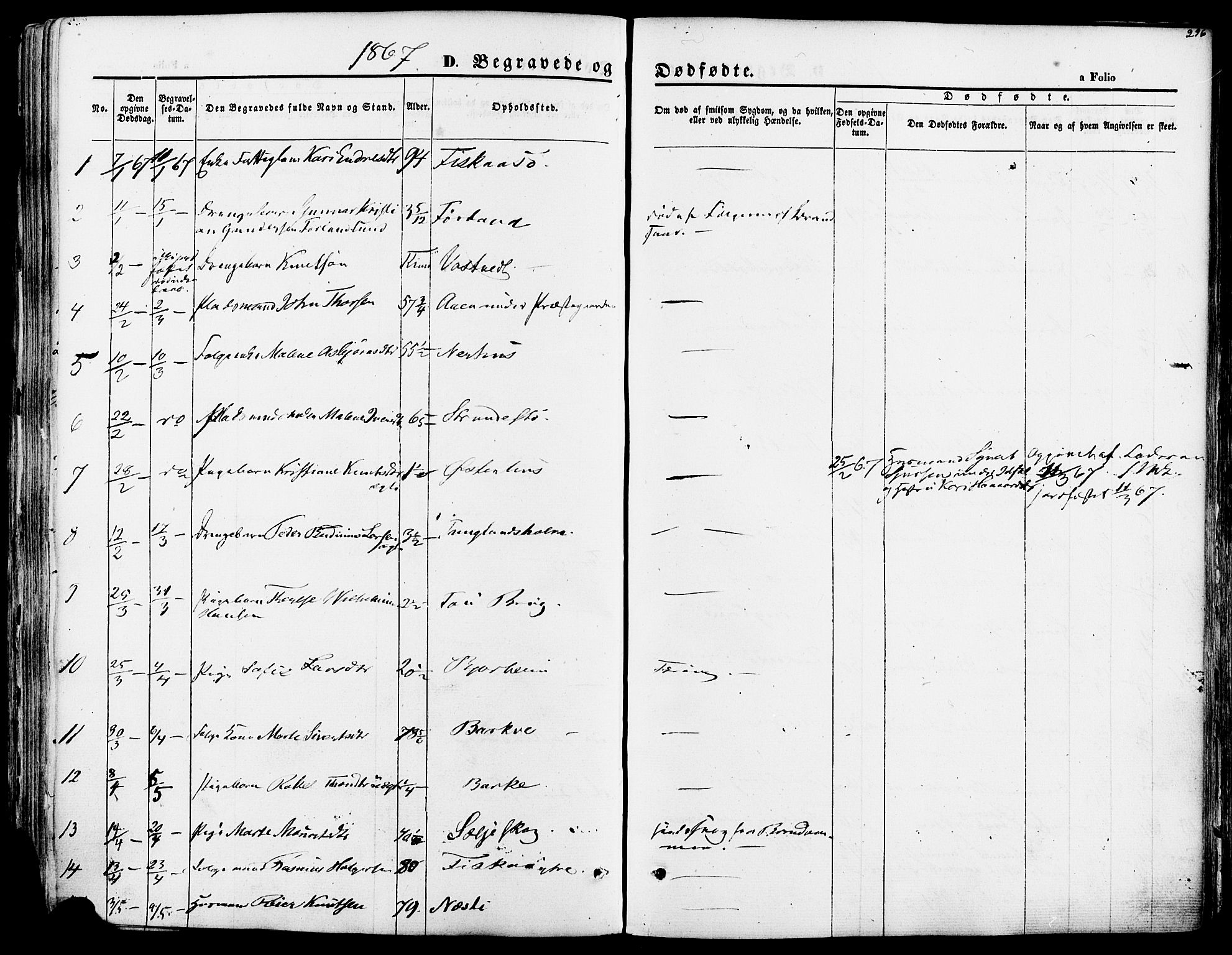 Strand sokneprestkontor, SAST/A-101828/H/Ha/Haa/L0007: Parish register (official) no. A 7, 1855-1881, p. 296