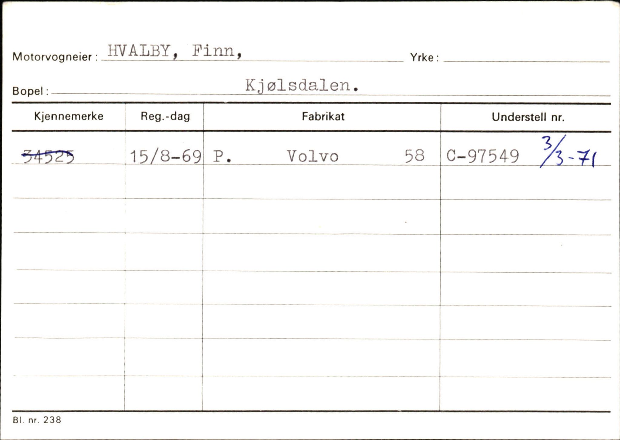 Statens vegvesen, Sogn og Fjordane vegkontor, SAB/A-5301/4/F/L0129: Eigarregistrer Eid A-S, 1945-1975, p. 1136