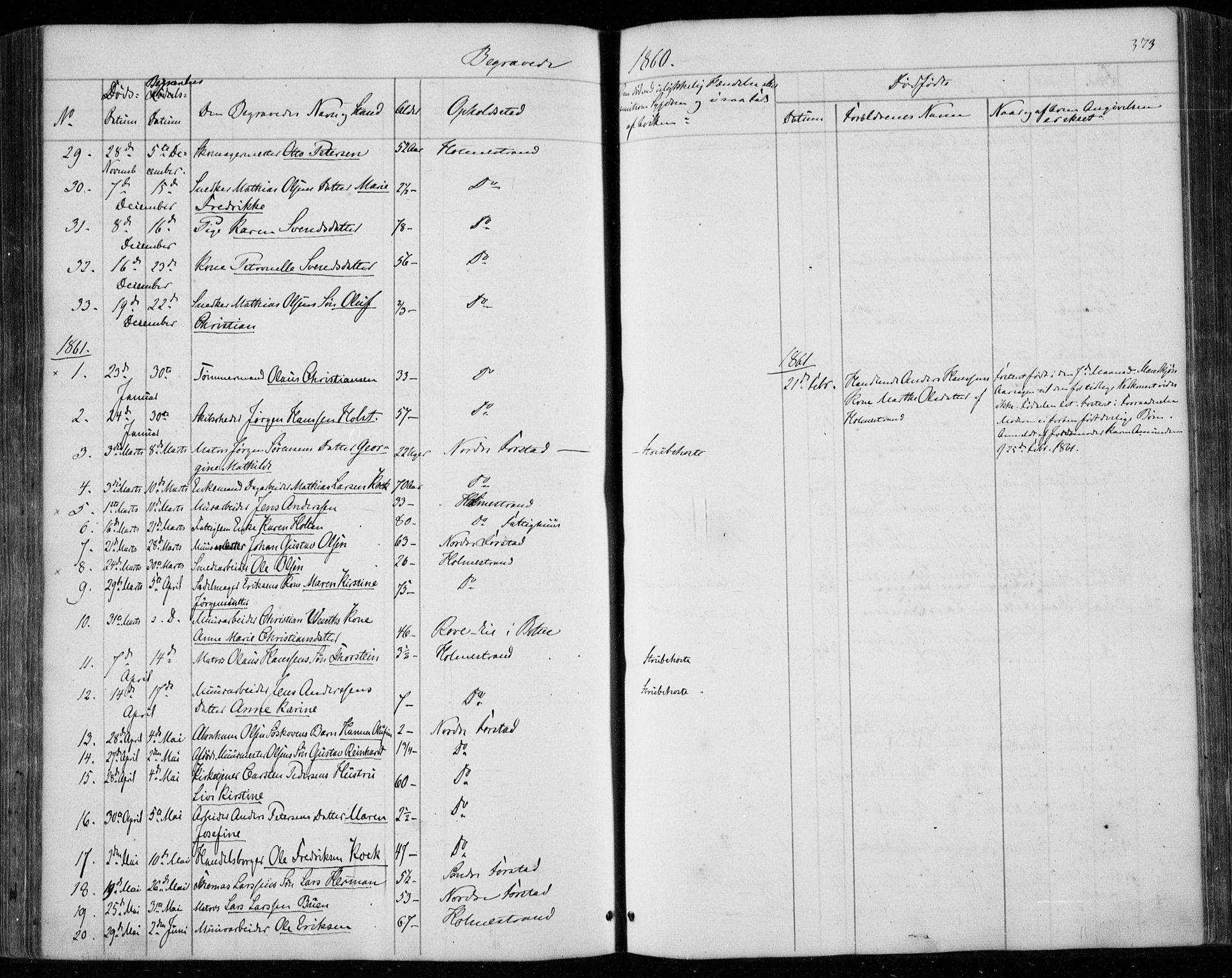 Holmestrand kirkebøker, SAKO/A-346/F/Fa/L0002: Parish register (official) no. 2, 1840-1866, p. 373