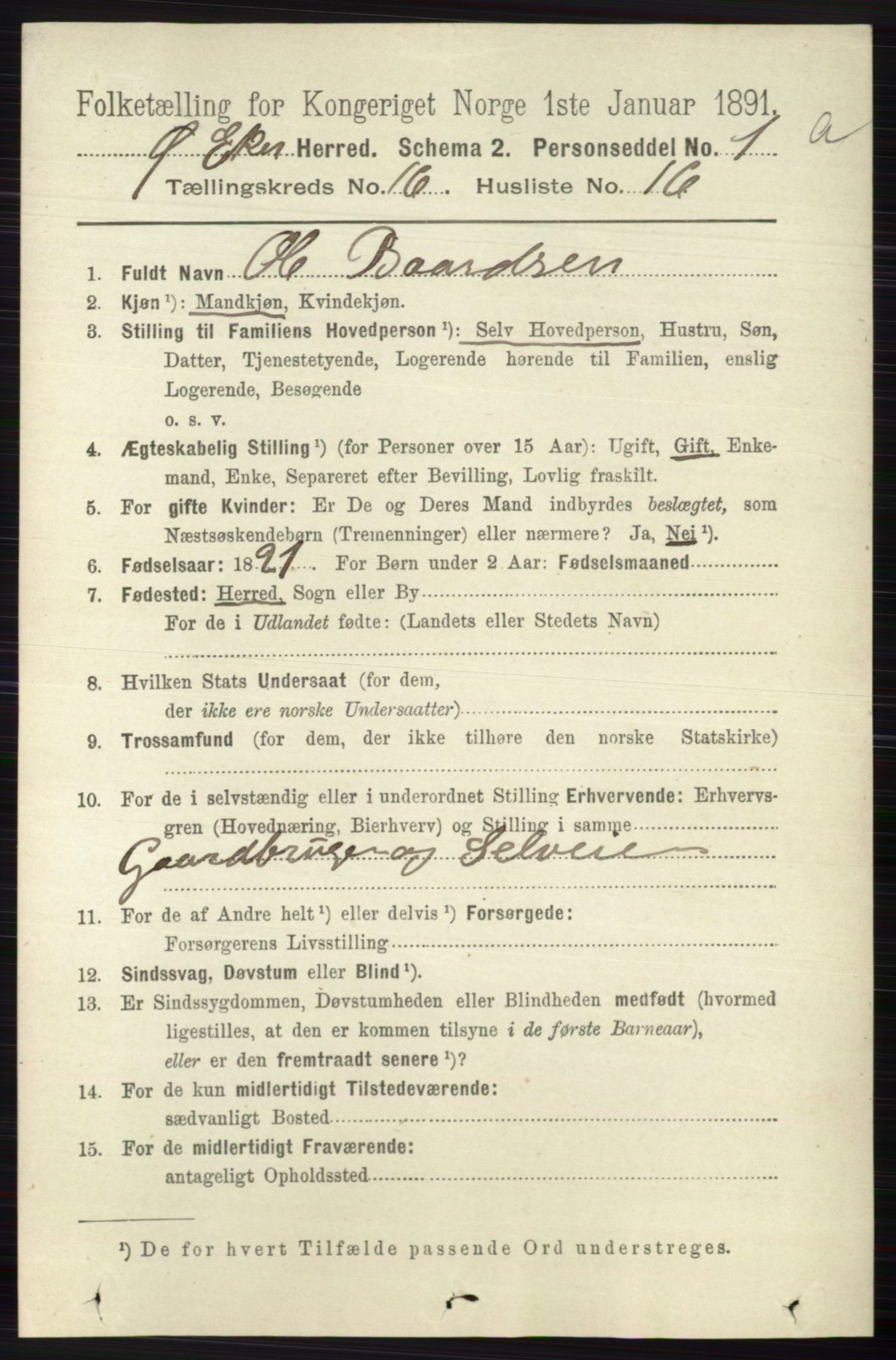 RA, 1891 census for 0624 Øvre Eiker, 1891, p. 7717