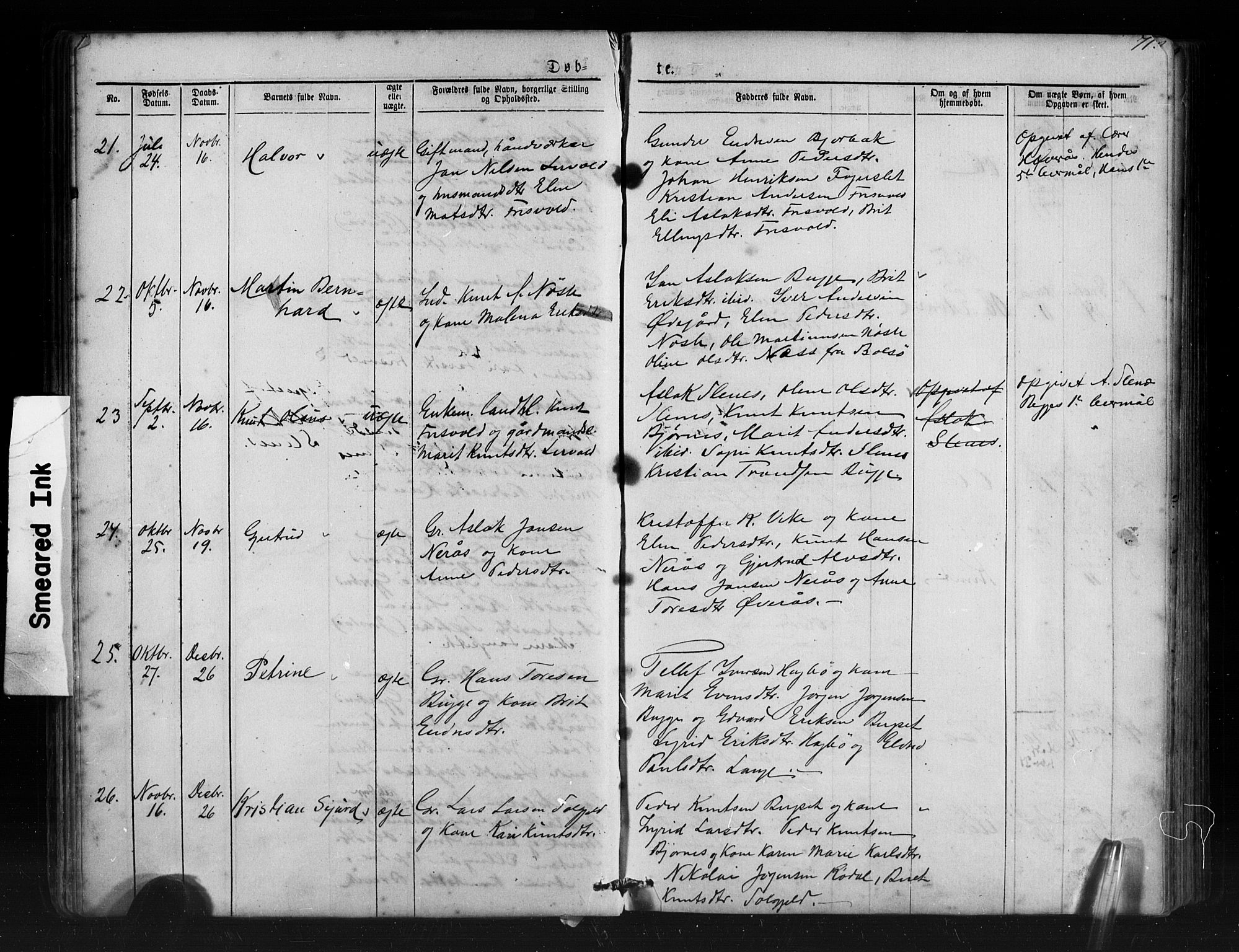 Ministerialprotokoller, klokkerbøker og fødselsregistre - Møre og Romsdal, AV/SAT-A-1454/552/L0638: Parish register (copy) no. 552C01, 1867-1902, p. 71