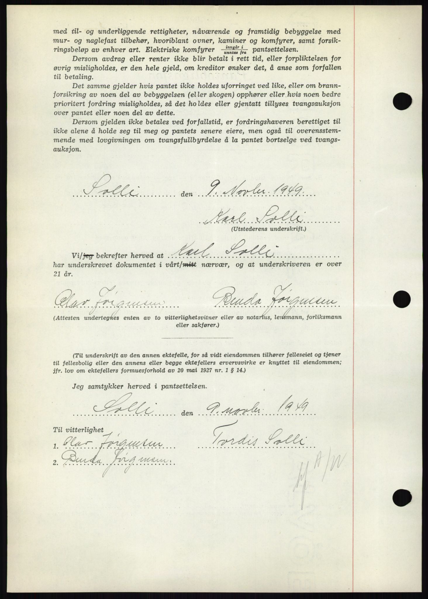 Nedenes sorenskriveri, AV/SAK-1221-0006/G/Gb/Gbb/L0007: Mortgage book no. B7, 1949-1950, Diary no: : 1783/1949