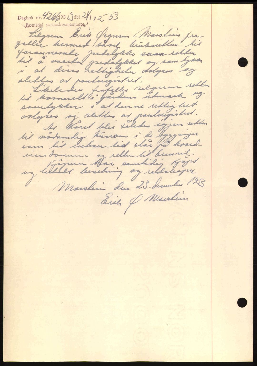 Romsdal sorenskriveri, AV/SAT-A-4149/1/2/2C: Mortgage book no. A14, 1943-1943, Diary no: : 1111/1943