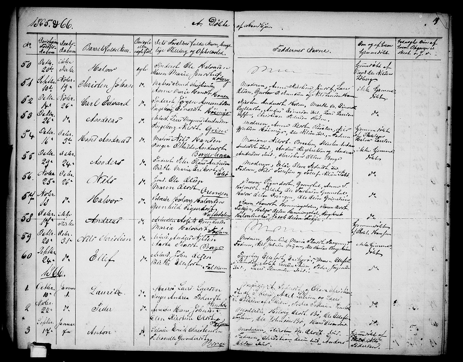 Gjerpen kirkebøker, SAKO/A-265/G/Ga/L0001: Parish register (copy) no. I 1, 1864-1882, p. 9