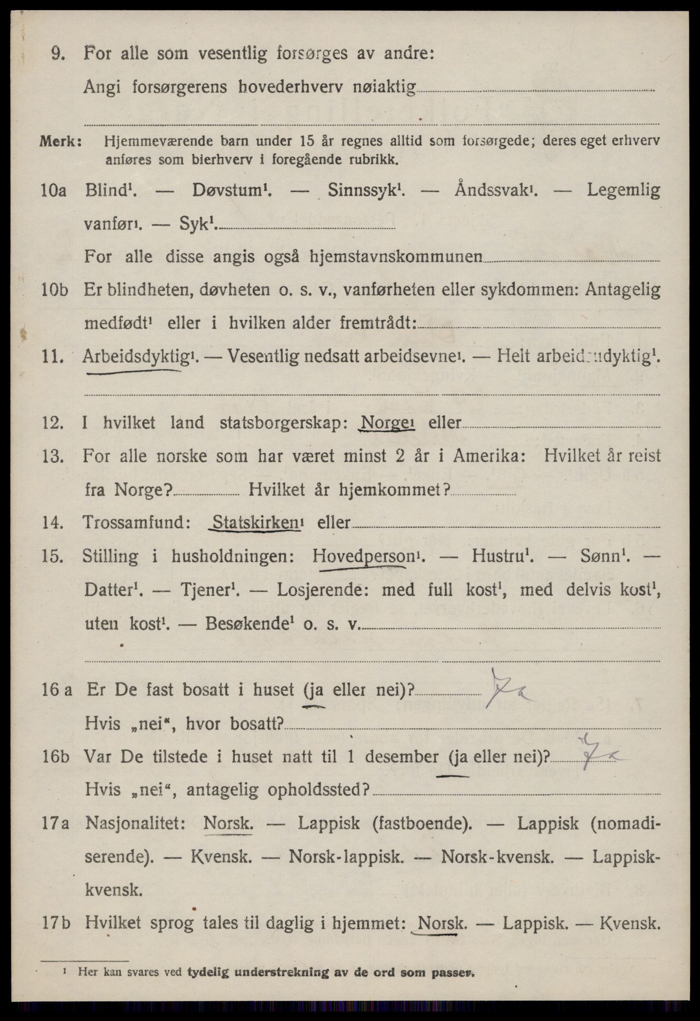 SAT, 1920 census for Meldal, 1920, p. 9132