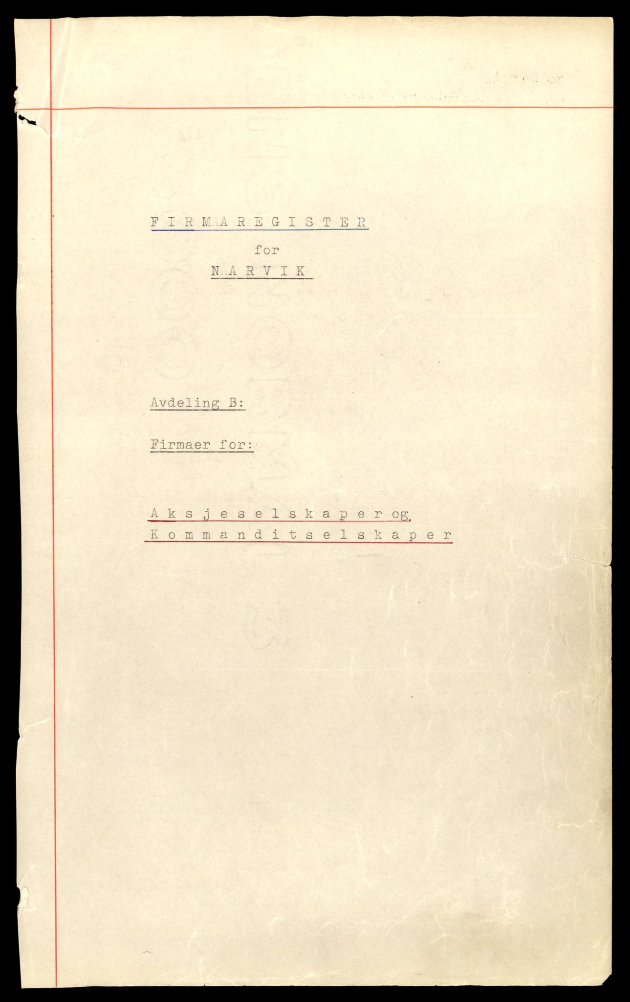 Narvik sorenskriveri, AV/SAT-A-0002/2/J/Jc/Jcd/L0003: Aksjeselskap, 1975-1989, p. 1