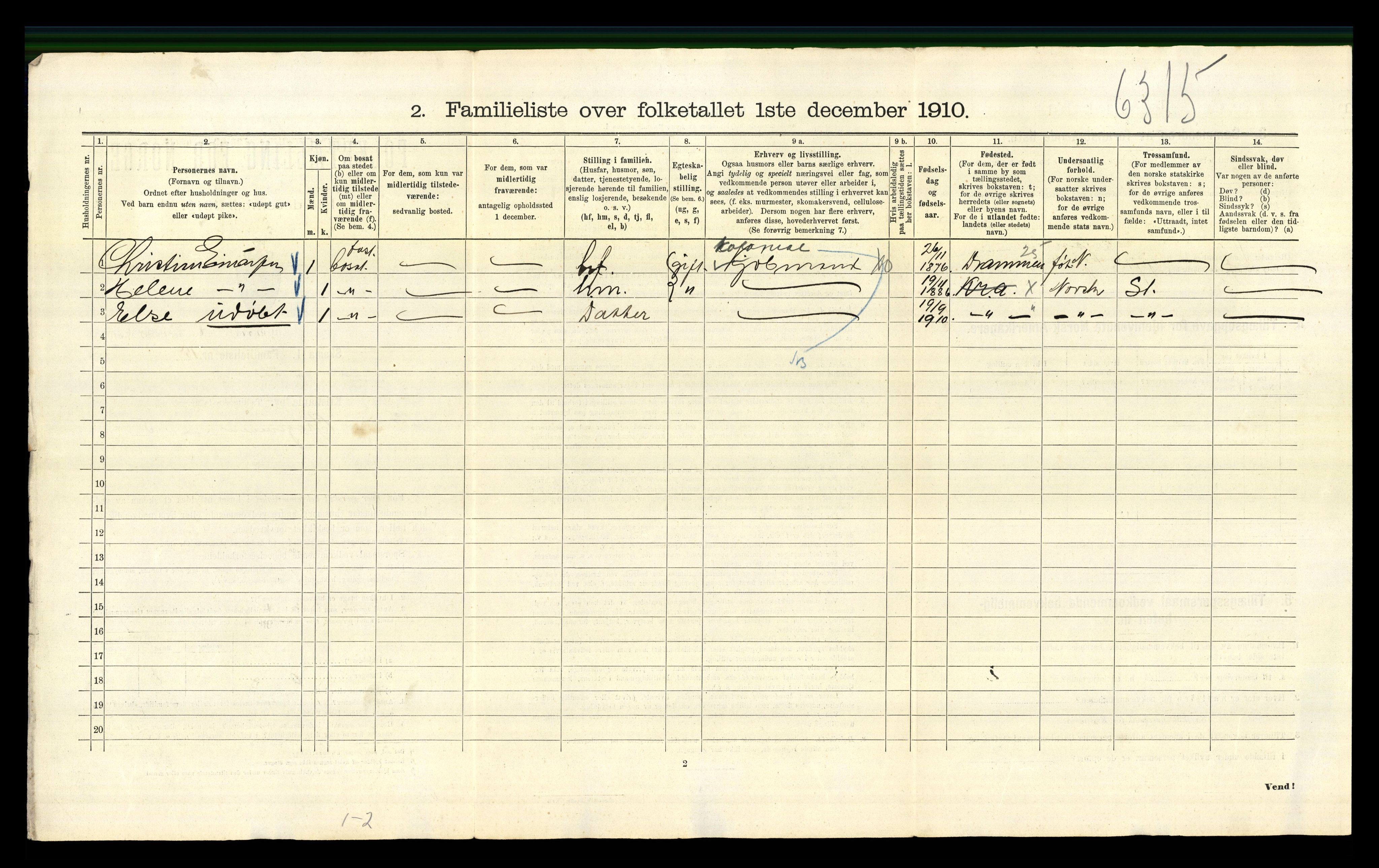 RA, 1910 census for Kristiania, 1910, p. 8834