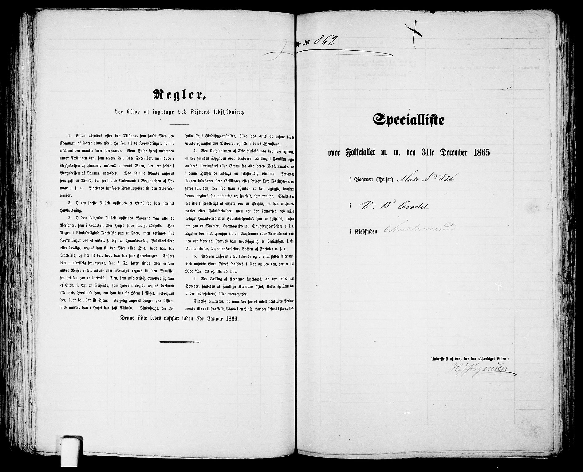 RA, 1865 census for Kristiansand, 1865, p. 1763