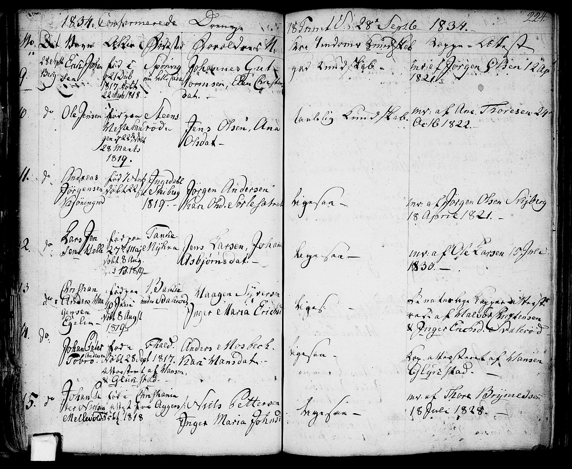 Berg prestekontor Kirkebøker, SAO/A-10902/F/Fa/L0003: Parish register (official) no. I 3, 1832-1842, p. 224