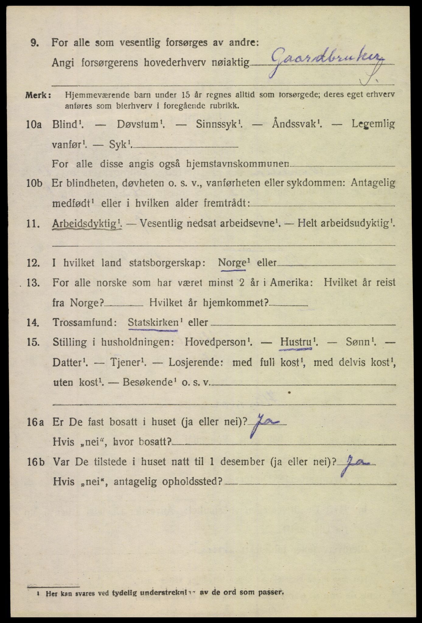 SAK, 1920 census for Søndeled, 1920, p. 5480