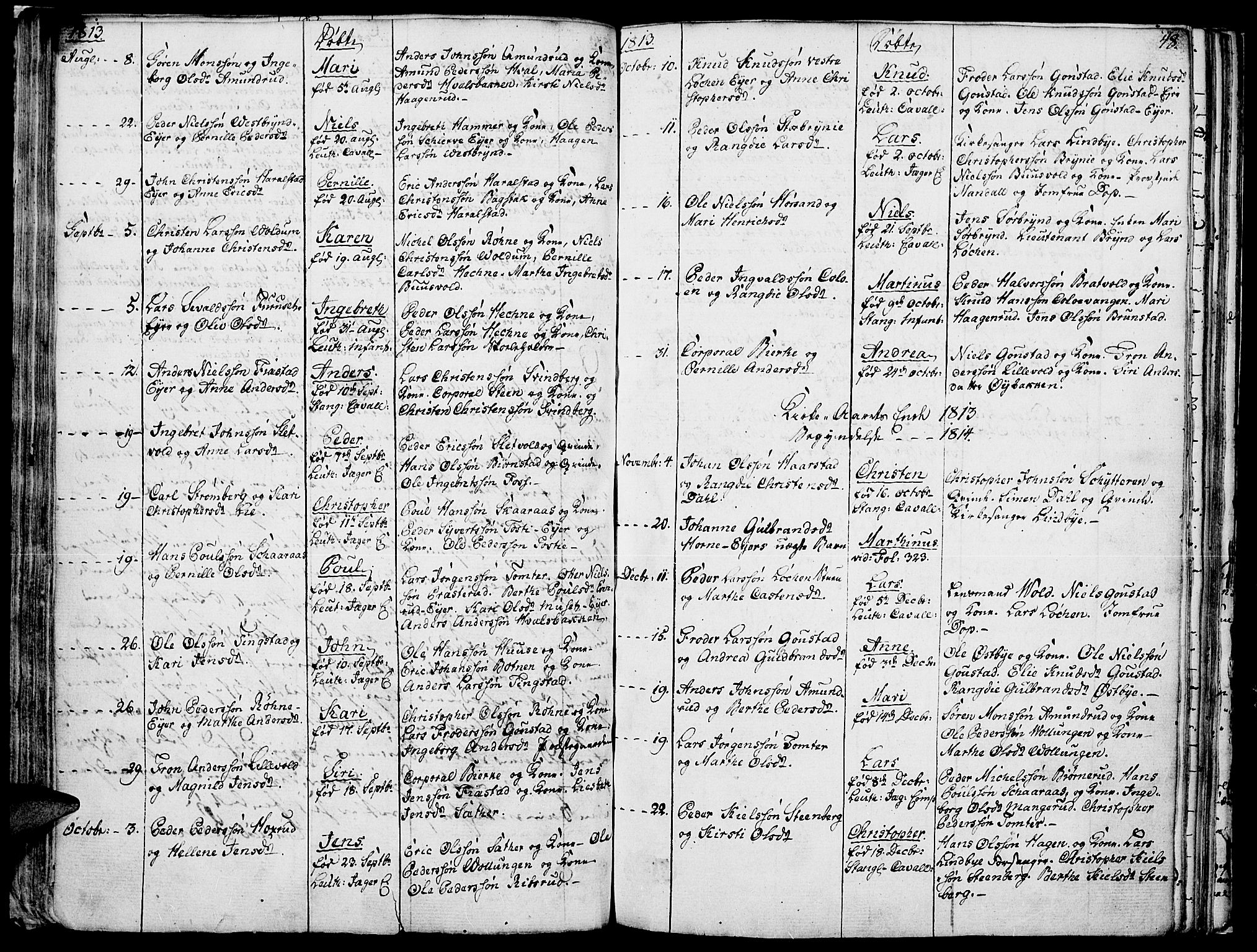 Romedal prestekontor, AV/SAH-PREST-004/K/L0001: Parish register (official) no. 1, 1799-1814, p. 48