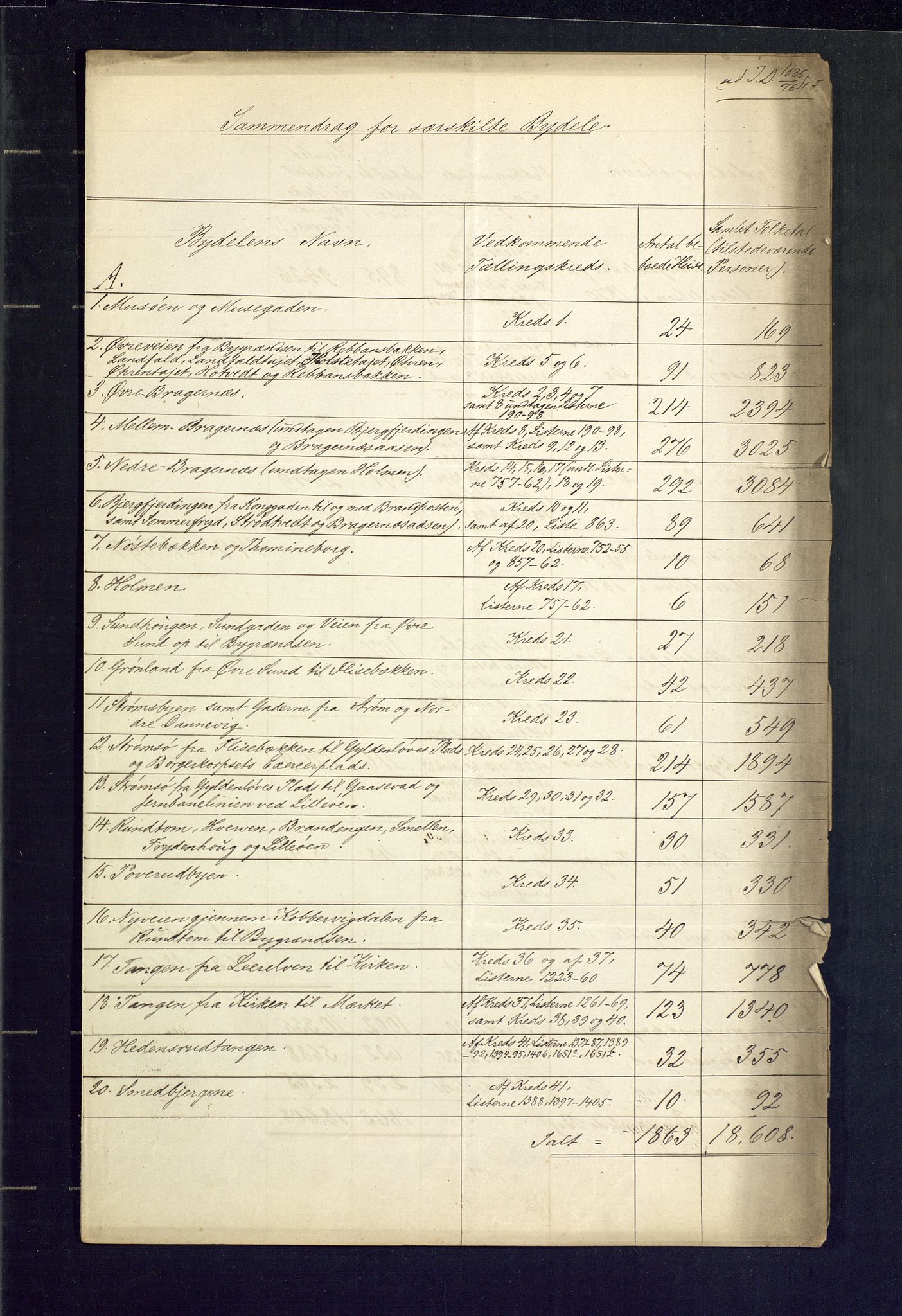 SAKO, 1875 census for 0602 Drammen, 1875, p. 106