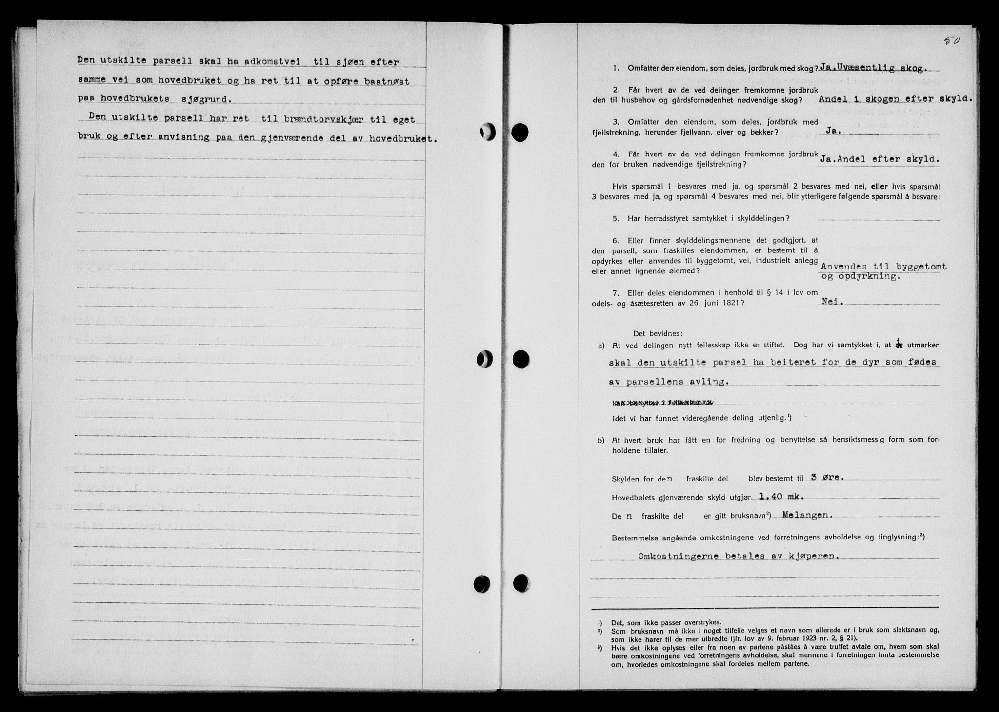 Vesterålen sorenskriveri, SAT/A-4180/1/2/2Ca/L0050: Mortgage book no. 43, 1929-1930, Deed date: 21.11.1929