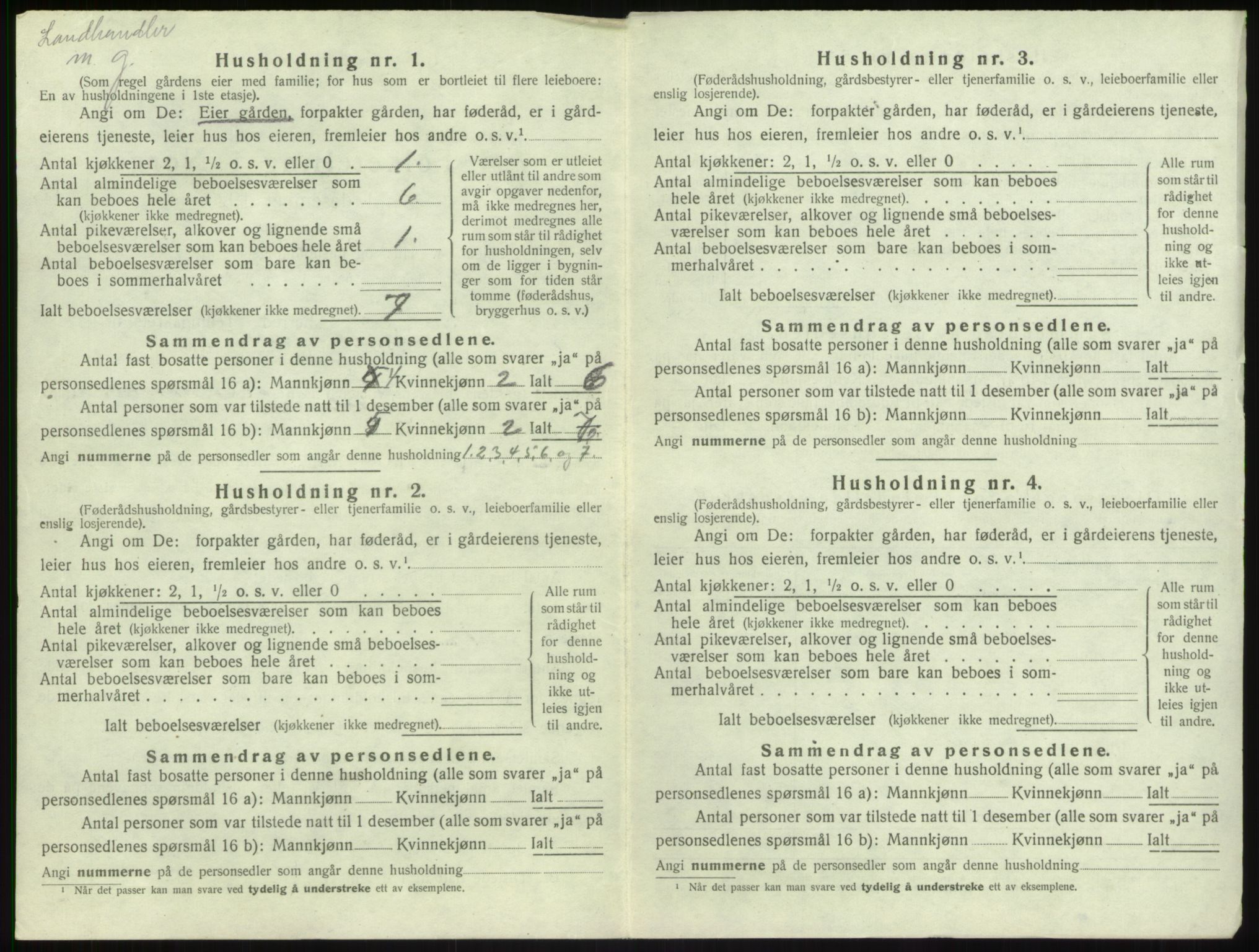 SAB, 1920 census for Leikanger, 1920, p. 386