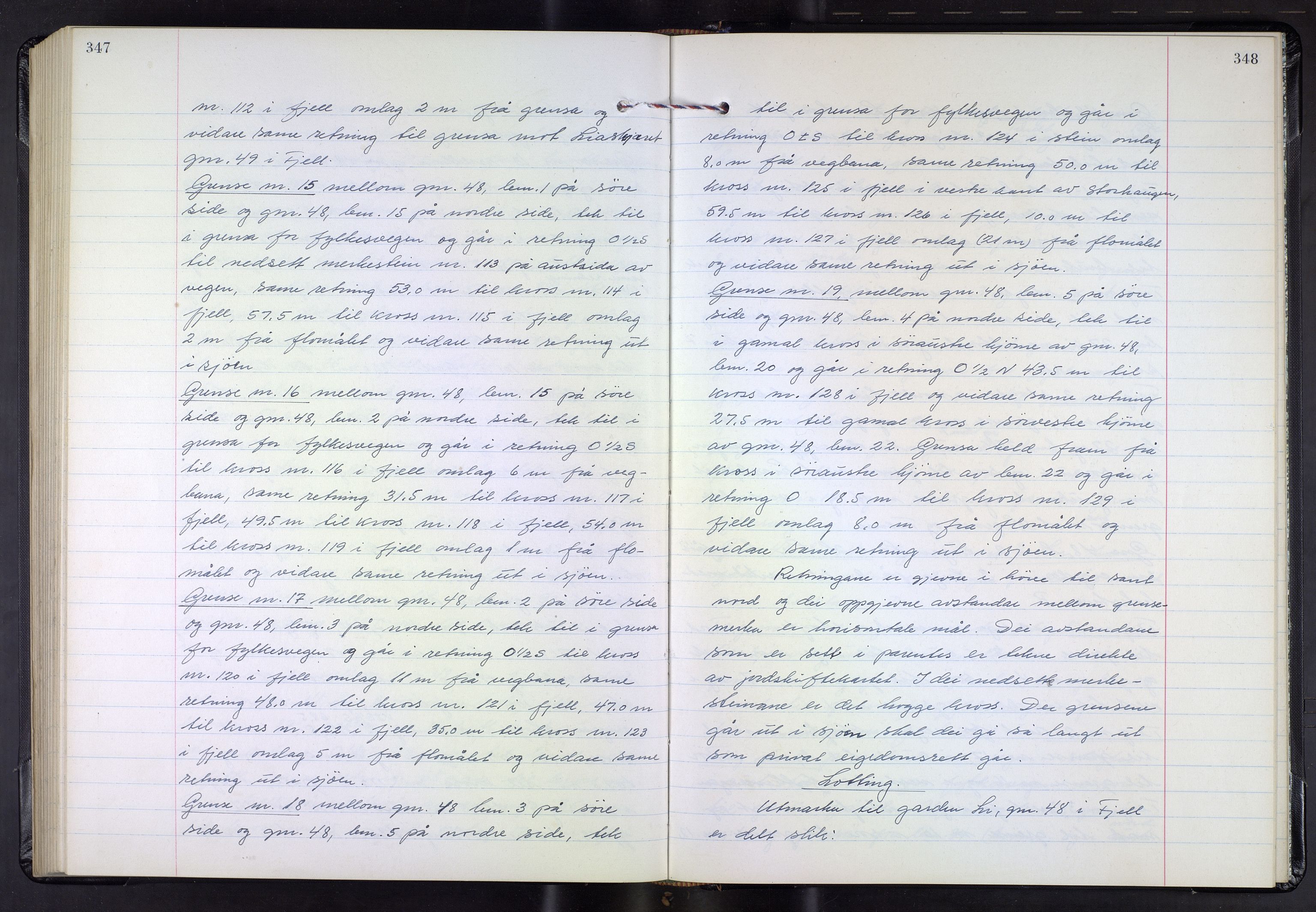 Hordaland jordskiftedøme - III Midhordland jordskiftedistrikt, AV/SAB-A-7001/A/Aa/L0037: Forhandlingsprotokoll, 1965-1970, p. 347-348
