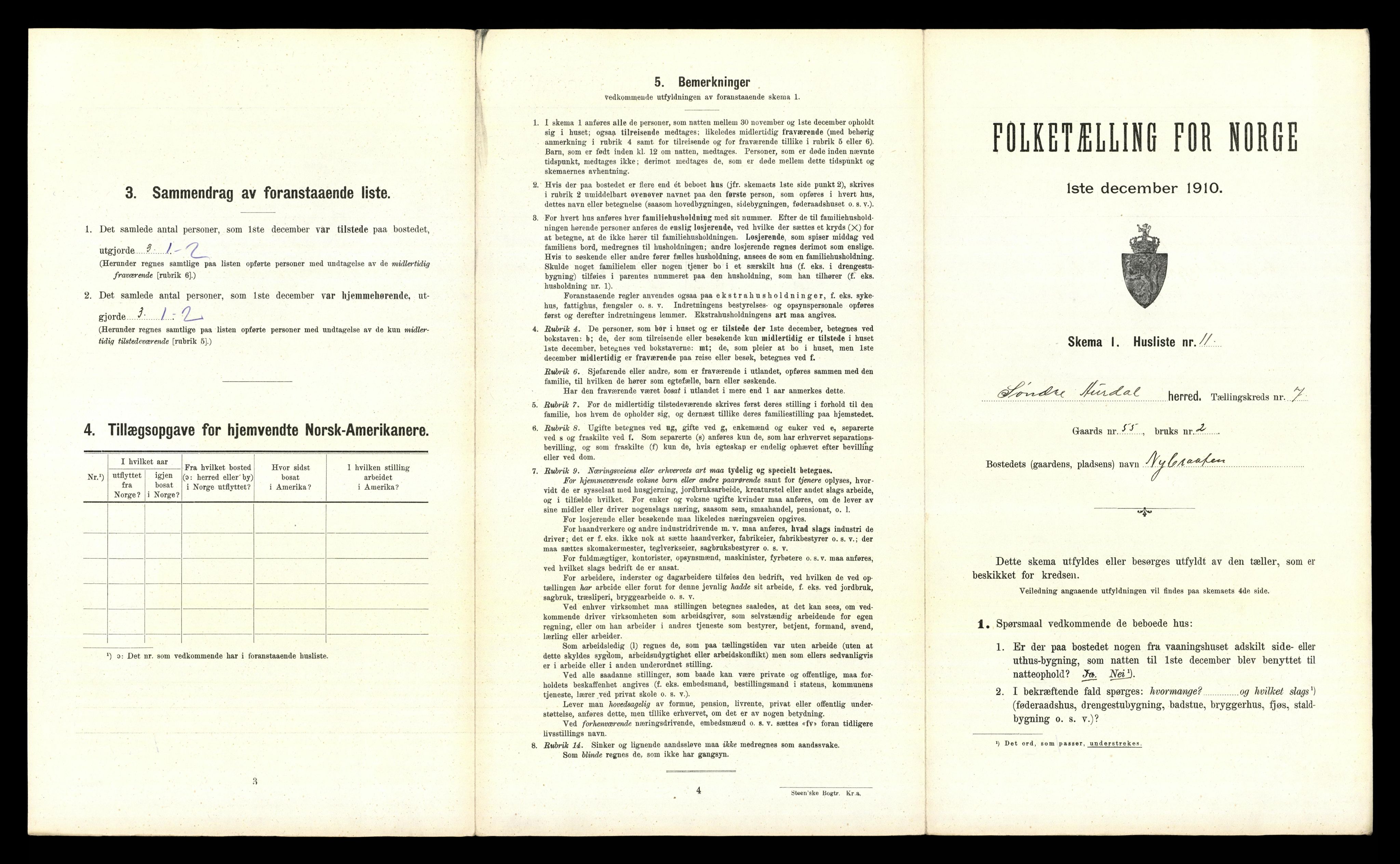 RA, 1910 census for Sør-Aurdal, 1910, p. 761