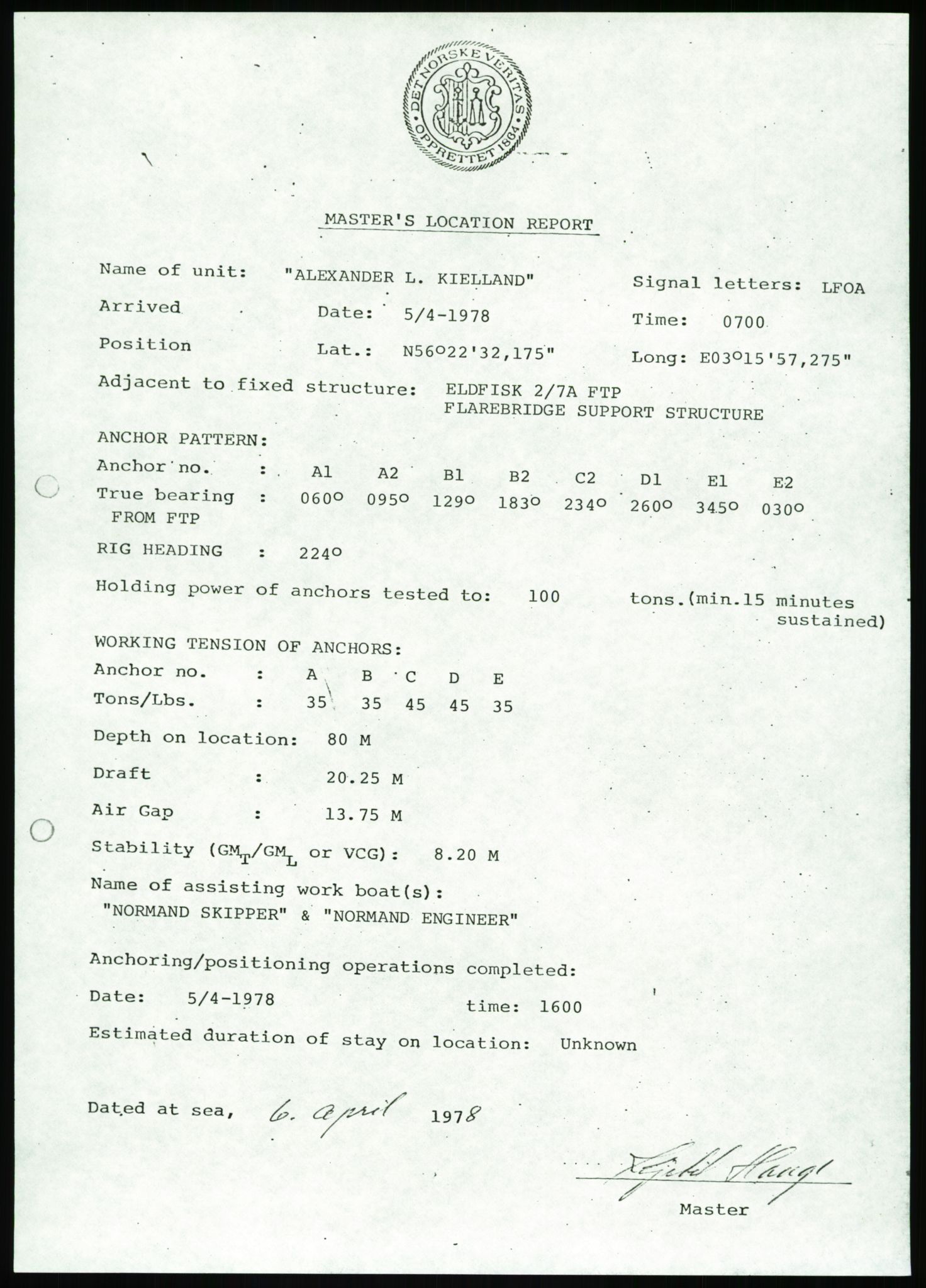 Justisdepartementet, Granskningskommisjonen ved Alexander Kielland-ulykken 27.3.1980, AV/RA-S-1165/D/L0002: I Det norske Veritas (I1-I5, I7-I11, I14-I17, I21-I28, I30-I31)/B Stavanger Drilling A/S (B4), 1980-1981, p. 42