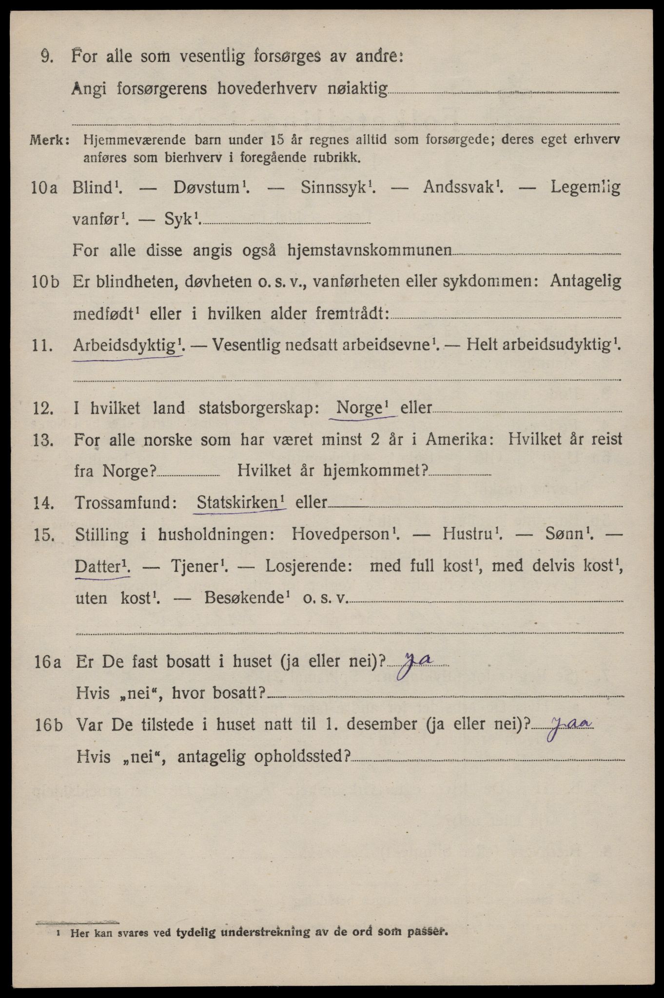 SAST, 1920 census for Avaldsnes, 1920, p. 5684