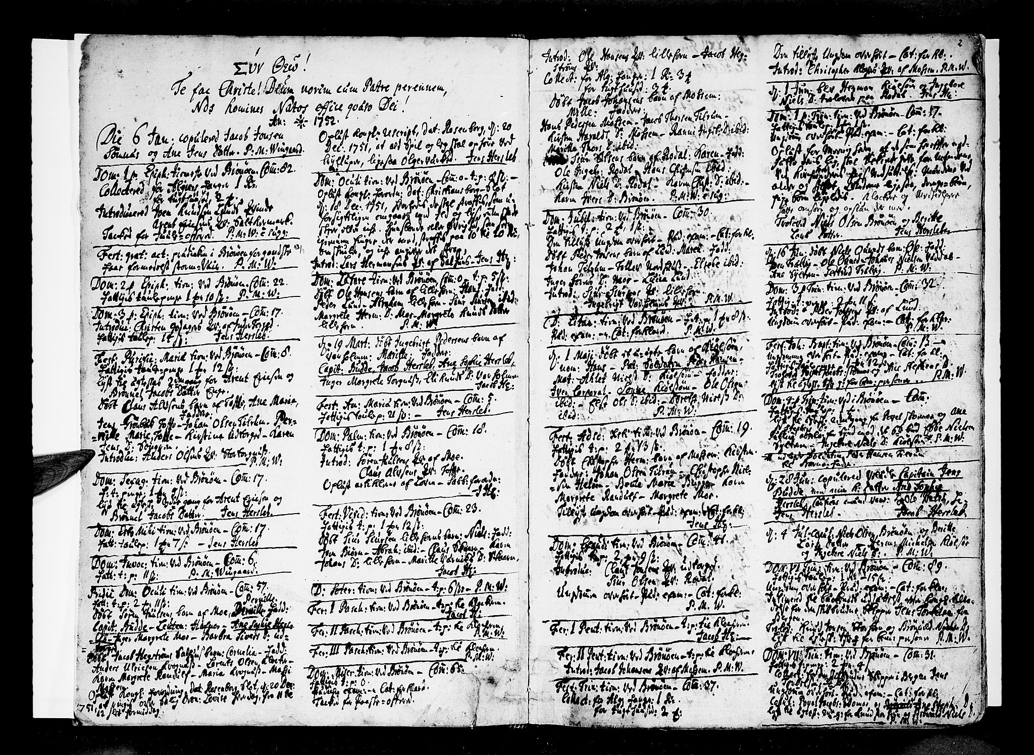 Ministerialprotokoller, klokkerbøker og fødselsregistre - Nordland, SAT/A-1459/813/L0195: Parish register (official) no. 813A05, 1752-1803, p. 2